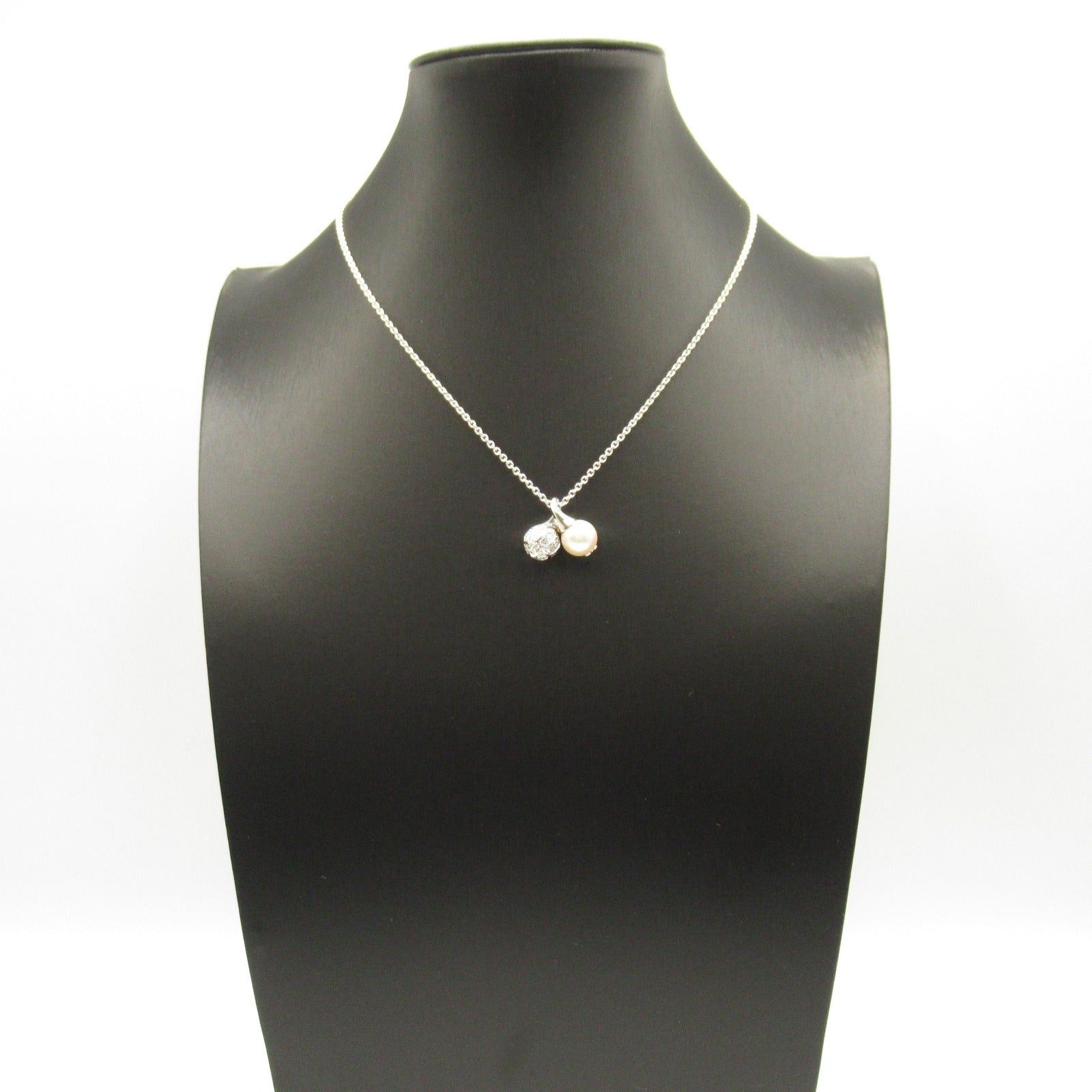 Bvlgari Bvlgari Pearl Diamond Necklace K18Wg (White Gold) Clear White Size ONE SIZE - 8 Thumbnail