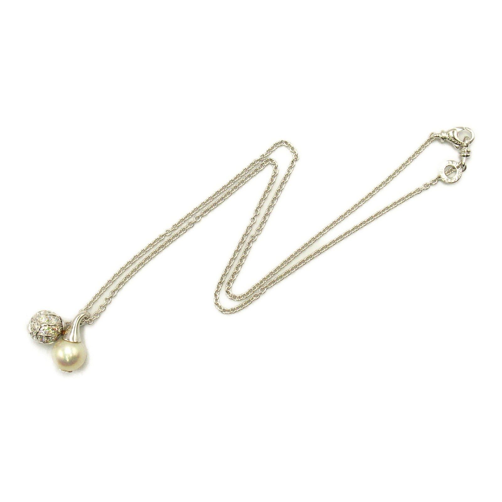 Bvlgari Bvlgari Pearl Diamond Necklace K18Wg (White Gold) Clear White Size ONE SIZE - 3 Thumbnail