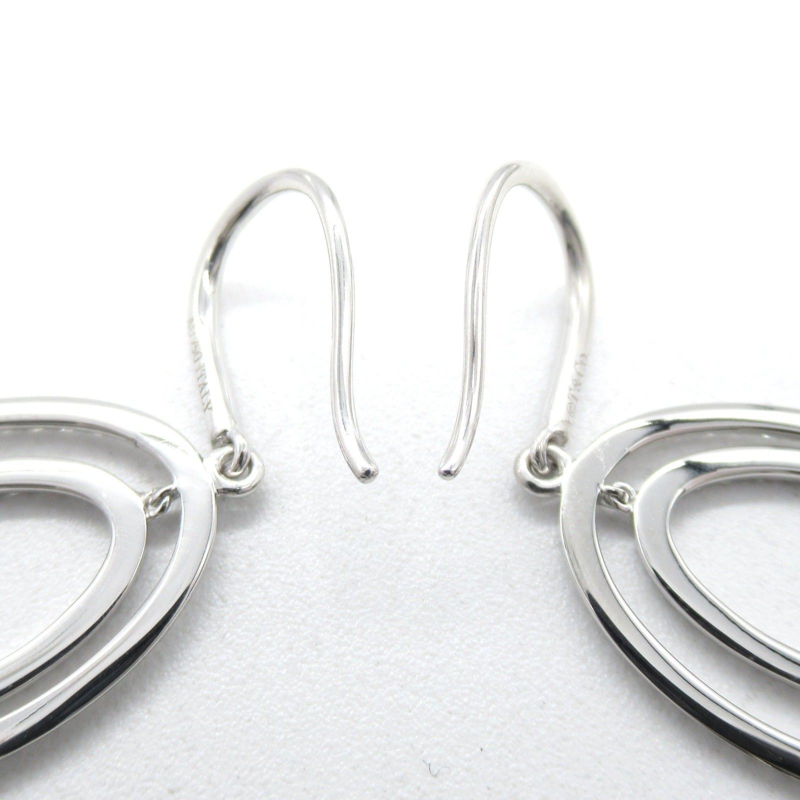 Tiffany & Co. Tiffany Co Metro Oval Diamond Earrings K18Wg (White Gold) Clear Size ONE SIZE - 2 Thumbnail