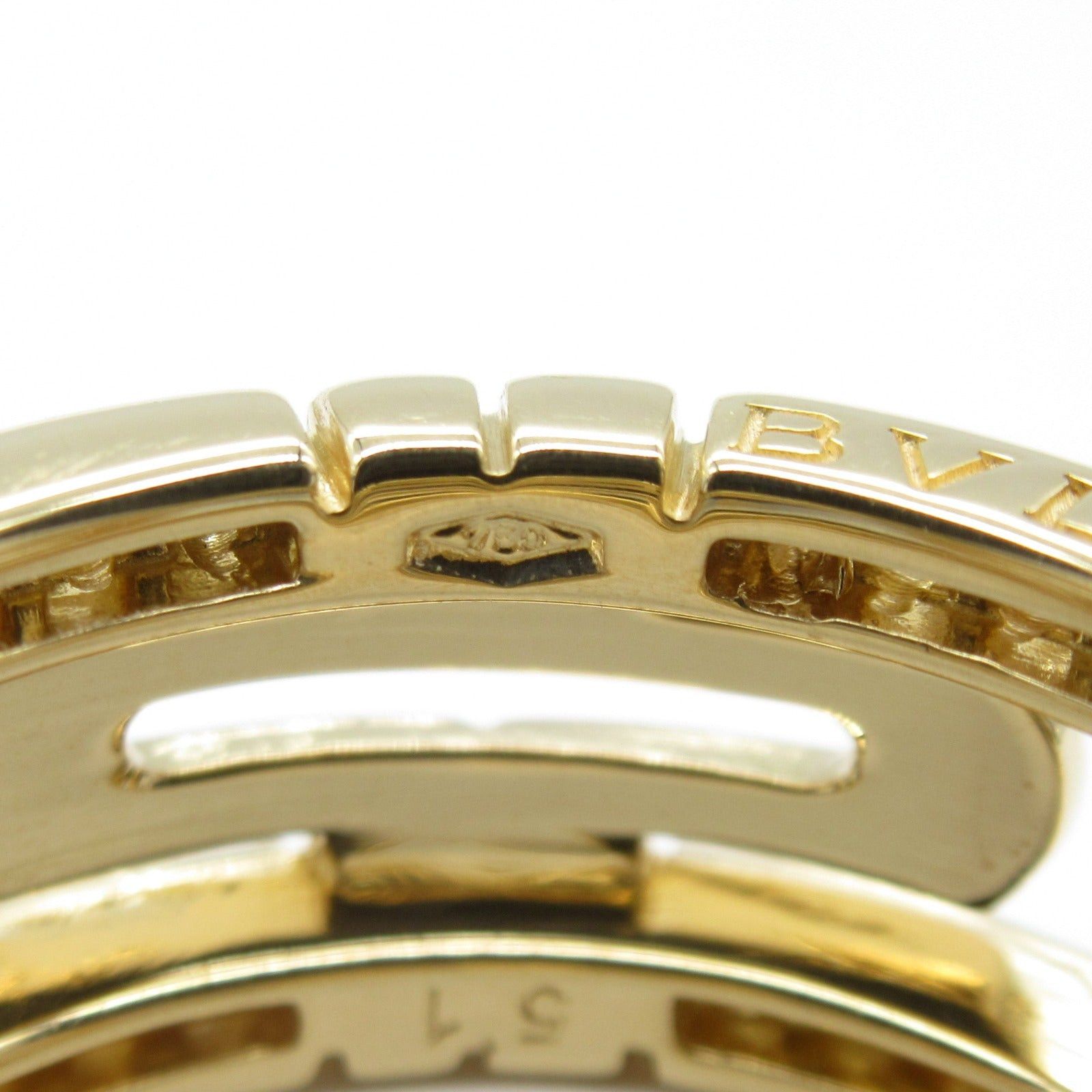 Bvlgari Bvlgari Parentesi Diamond Ring K18 (Yellow Gold) Clear Size ONE SIZE - 6 Thumbnail