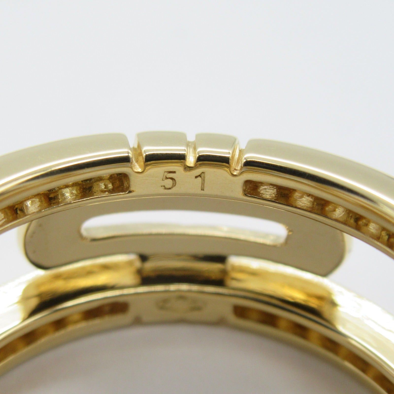 Bvlgari Bvlgari Parentesi Diamond Ring K18 (Yellow Gold) Clear Size ONE SIZE - 5 Thumbnail