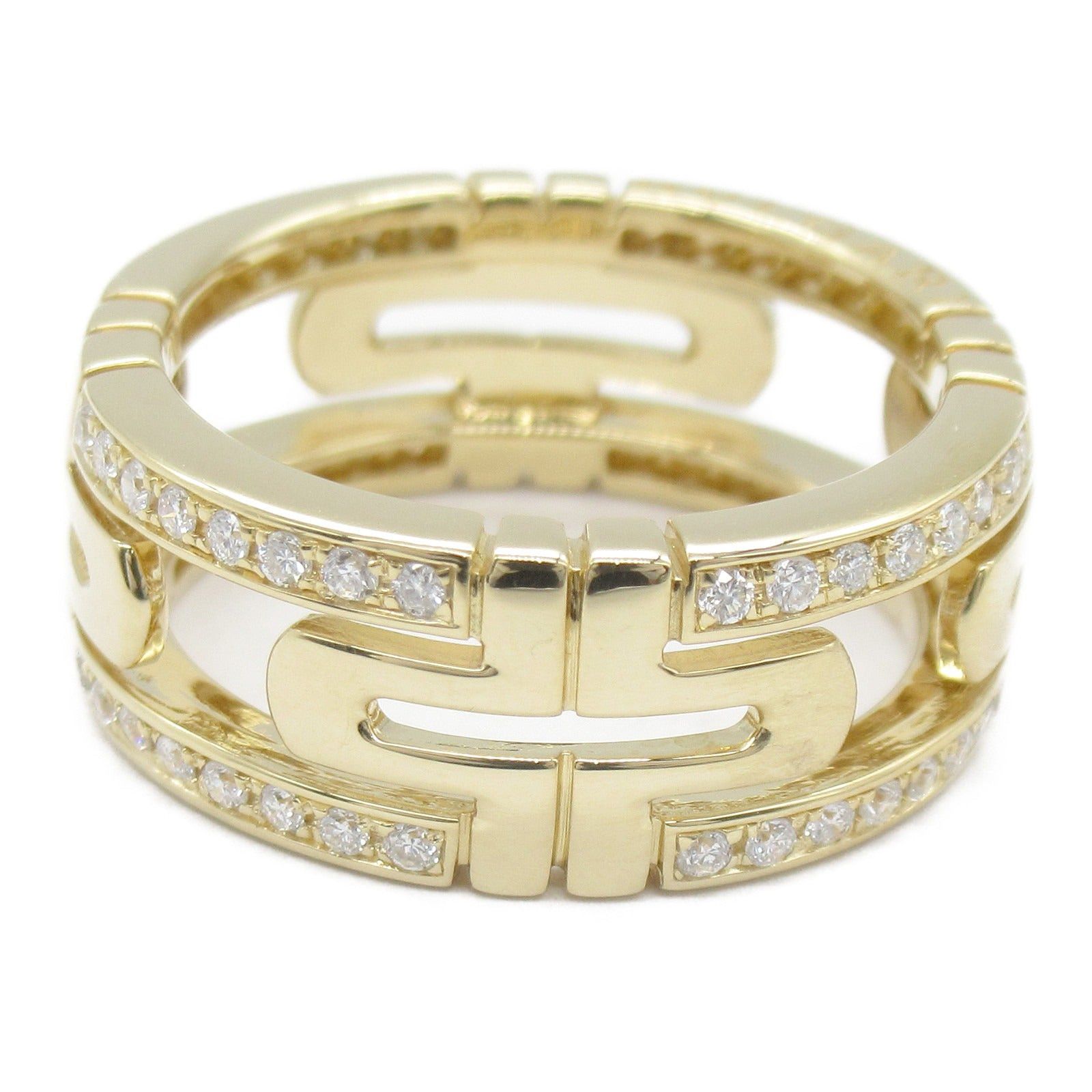 Bvlgari Bvlgari Parentesi Diamond Ring K18 (Yellow Gold) Clear Size ONE SIZE - 2 Thumbnail