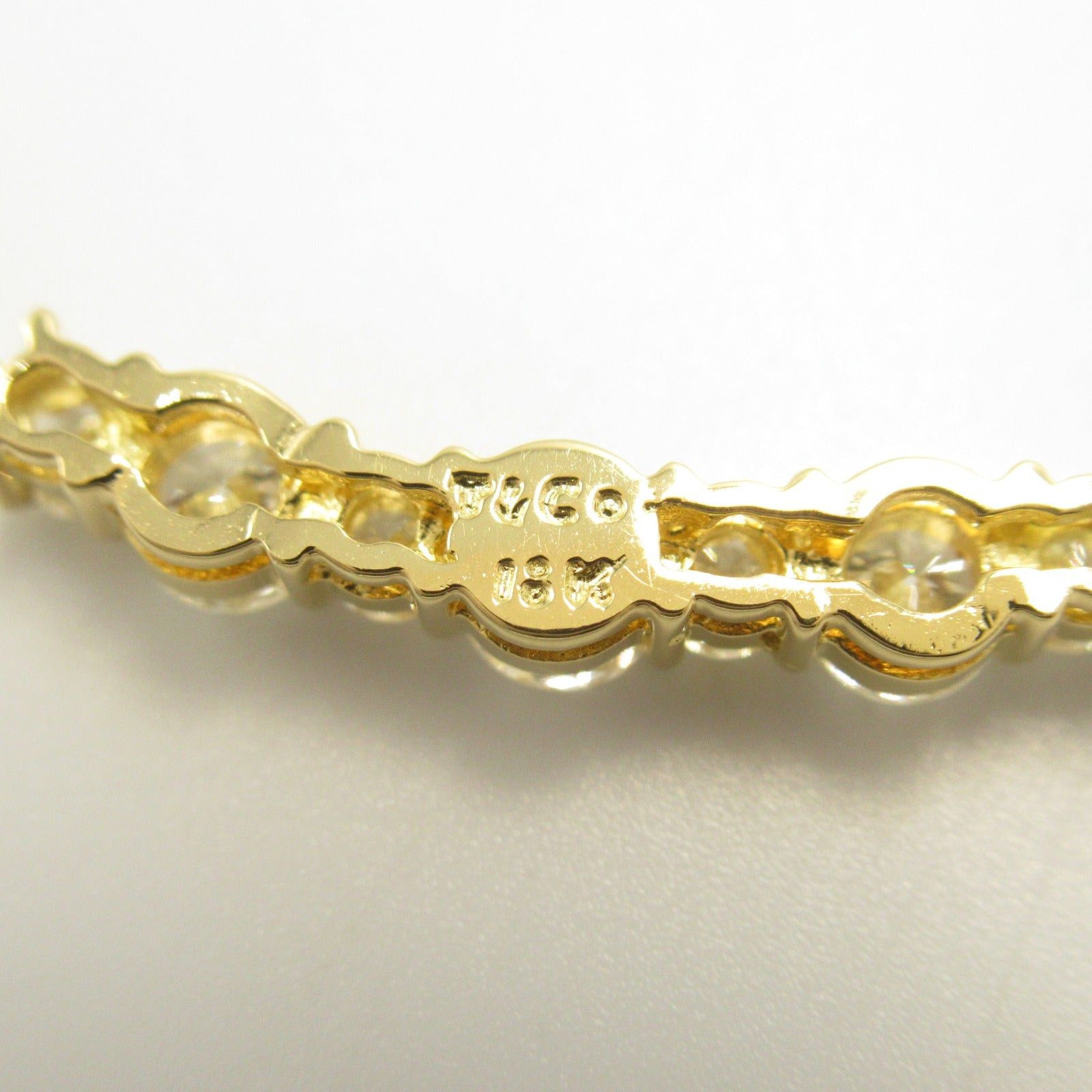 Tiffany & Co. Tiffany Co Diamond Necklace K18 (Yellow Gold) Clear Size ONE SIZE - 4 Thumbnail