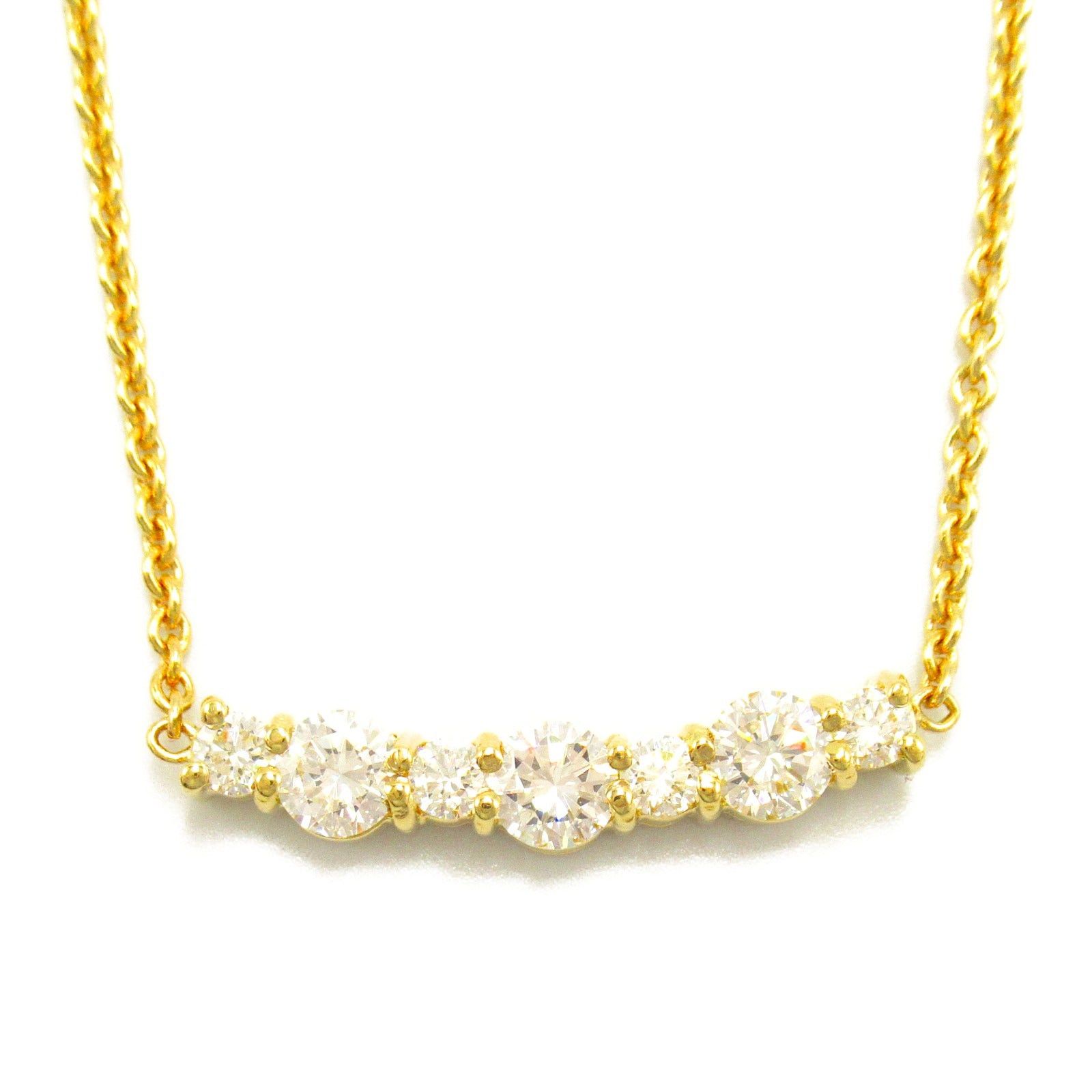 Tiffany & Co. Tiffany Co Diamond Necklace K18 (Yellow Gold) Clear Size ONE SIZE - 2 Thumbnail