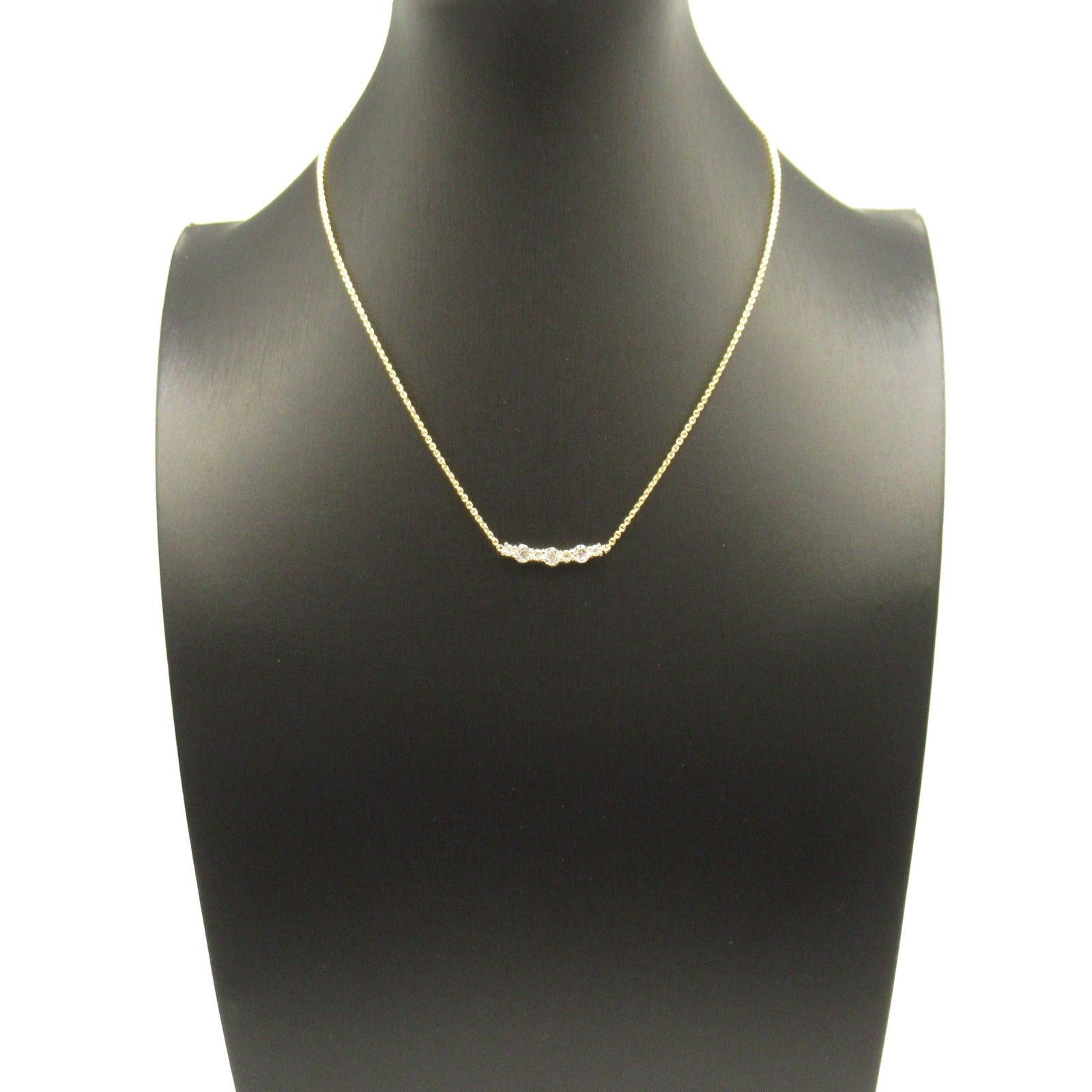 Tiffany & Co. Tiffany Co Diamond Necklace K18 (Yellow Gold) Clear Size ONE SIZE - 6 Thumbnail