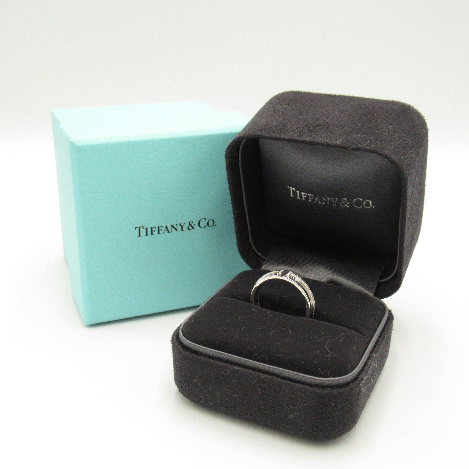 Tiffany & Co. Tiffany Co T Two Ring K18Wg (White Gold) Diamond Clear Size ONE SIZE - 6 Thumbnail