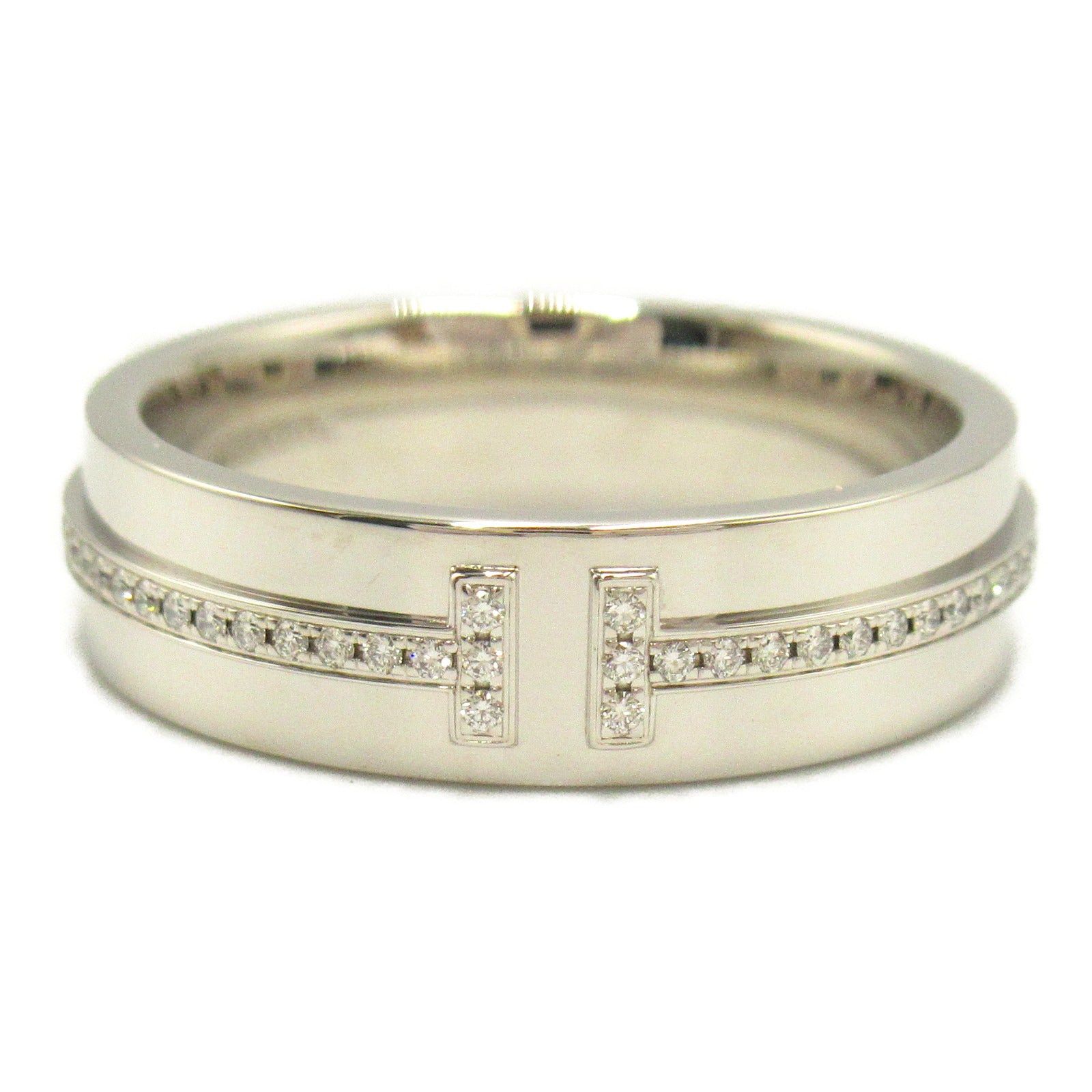Tiffany & Co. Tiffany Co T Two Ring K18Wg (White Gold) Diamond Clear Size ONE SIZE - 2 Thumbnail