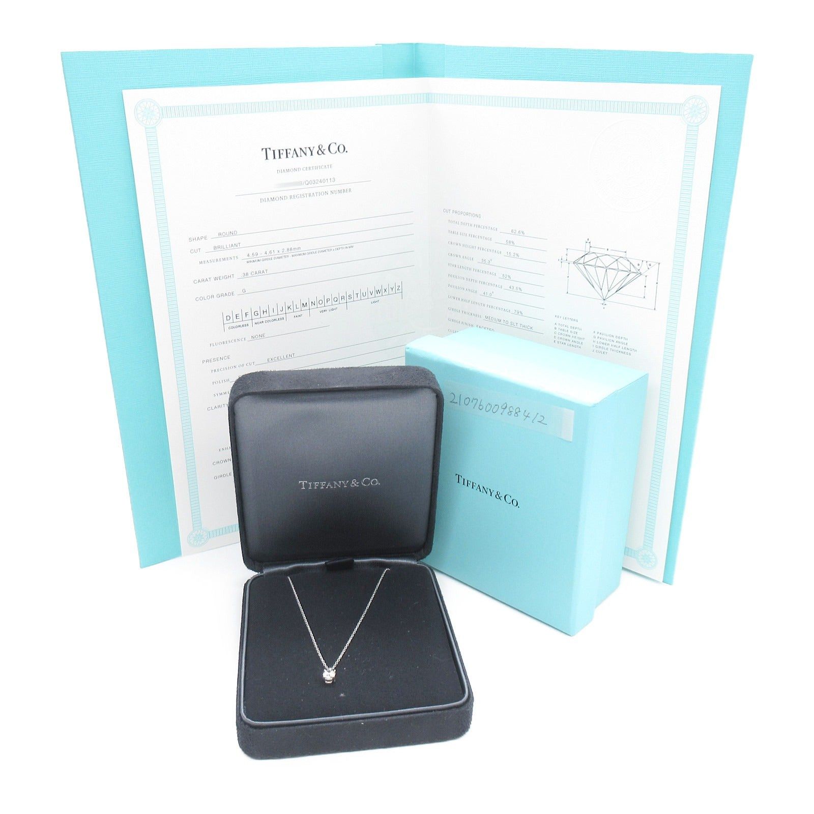 Tiffany & Co. Tiffany Co Solitaire Diamond Necklace Pt950 Platinum Clear Size ONE SIZE - 7 Thumbnail