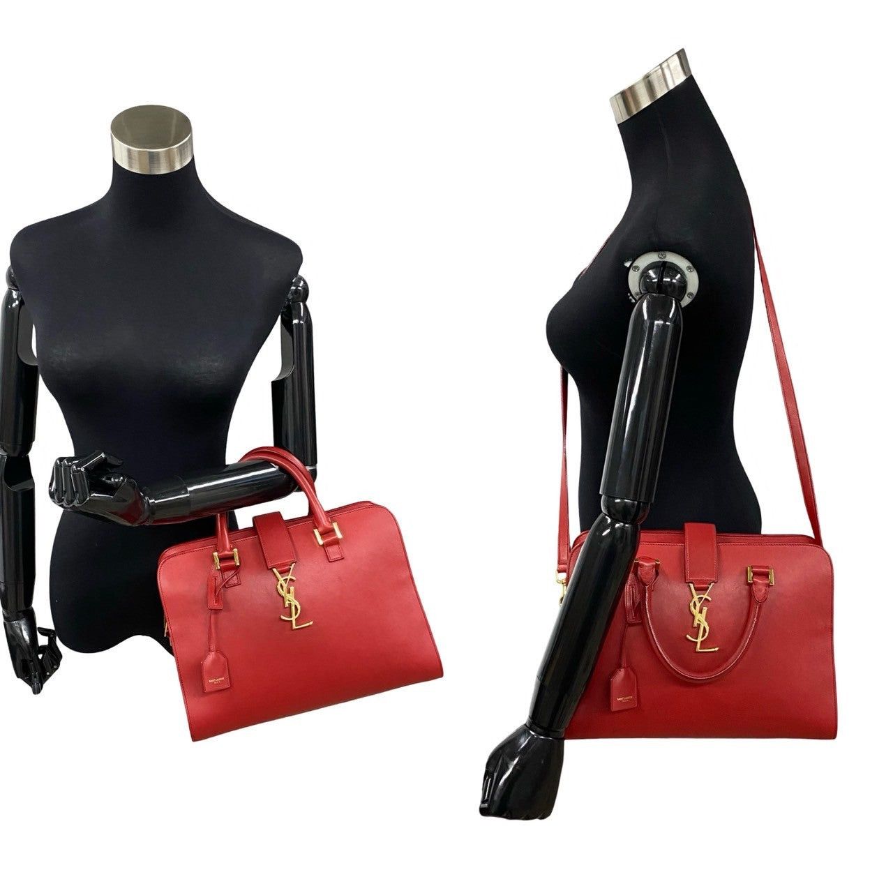 Yves Saint Laurent Yves Saint Laurent Handbag Red Leather Size ONE SIZE - 2 Thumbnail
