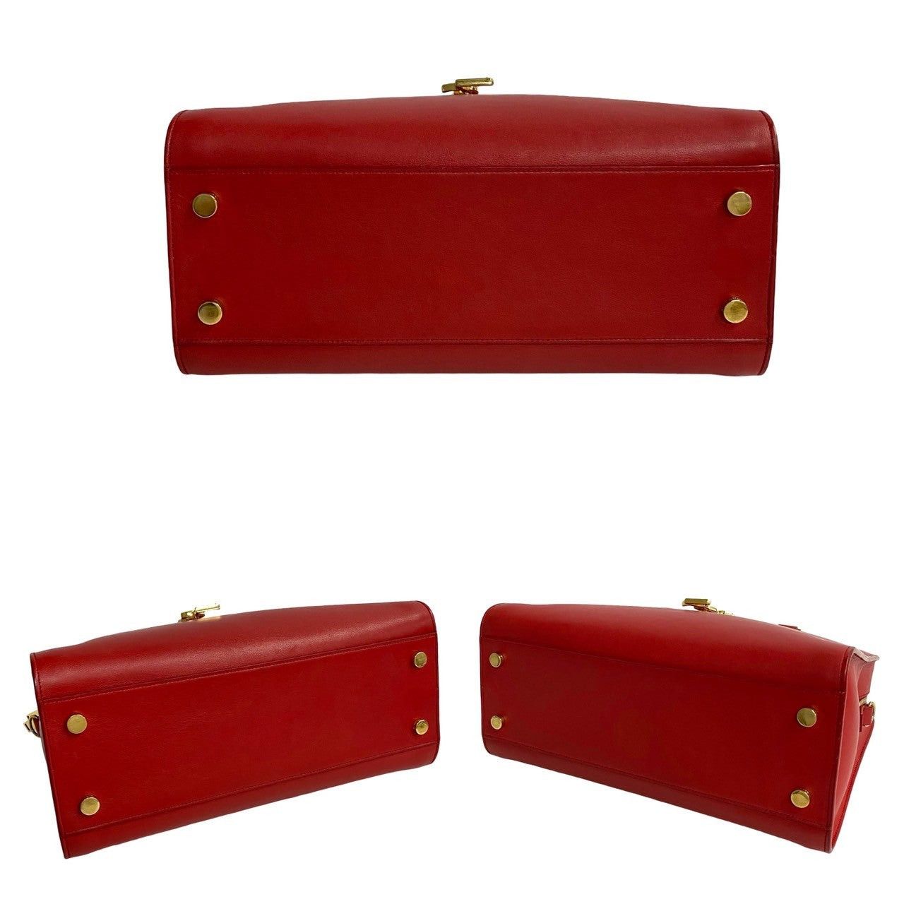 Yves Saint Laurent Yves Saint Laurent Handbag Red Leather Size ONE SIZE - 6 Thumbnail
