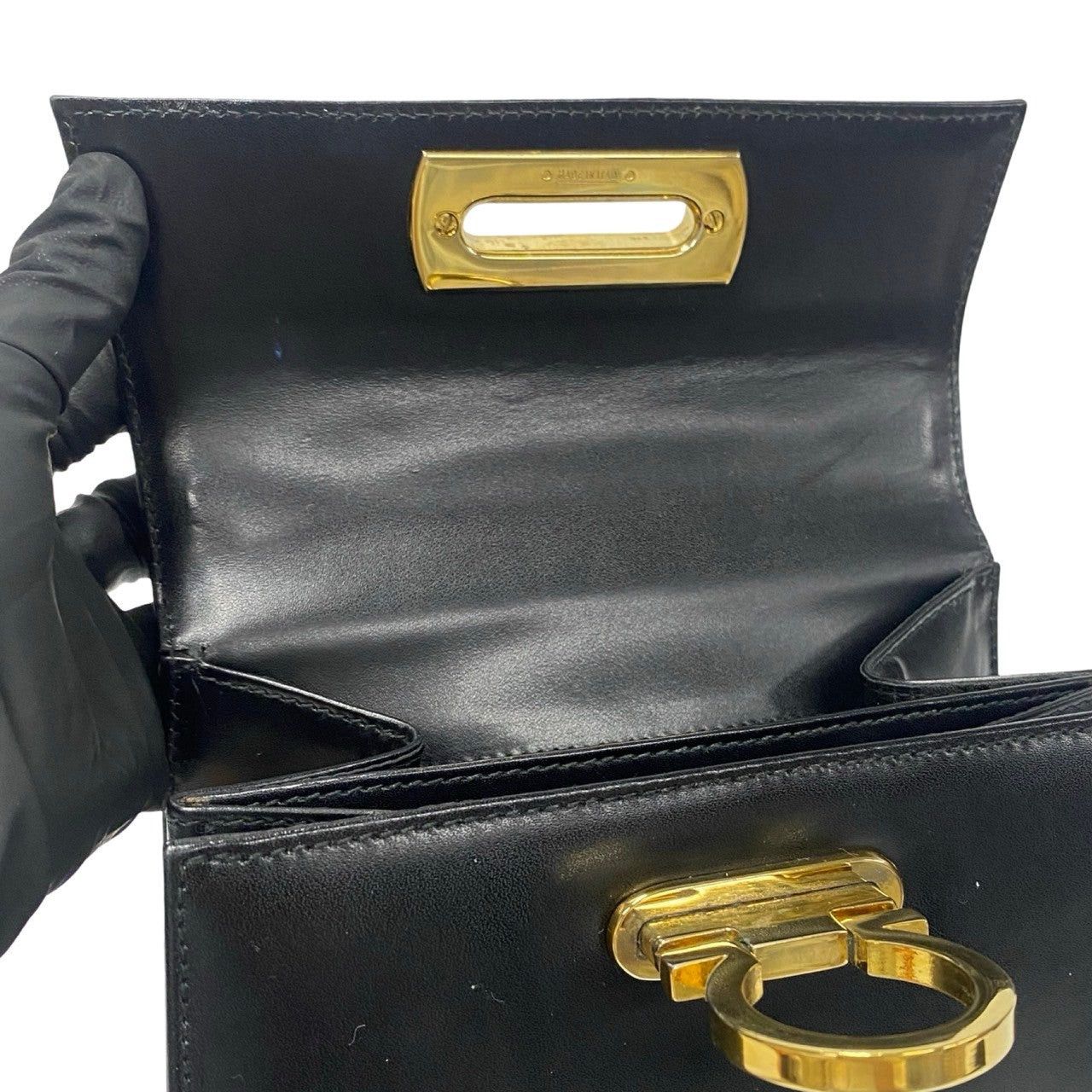 Salvatore Ferragamo Salvatore Ferragamo Handbag Black Leather Size ONE SIZE - 7 Thumbnail