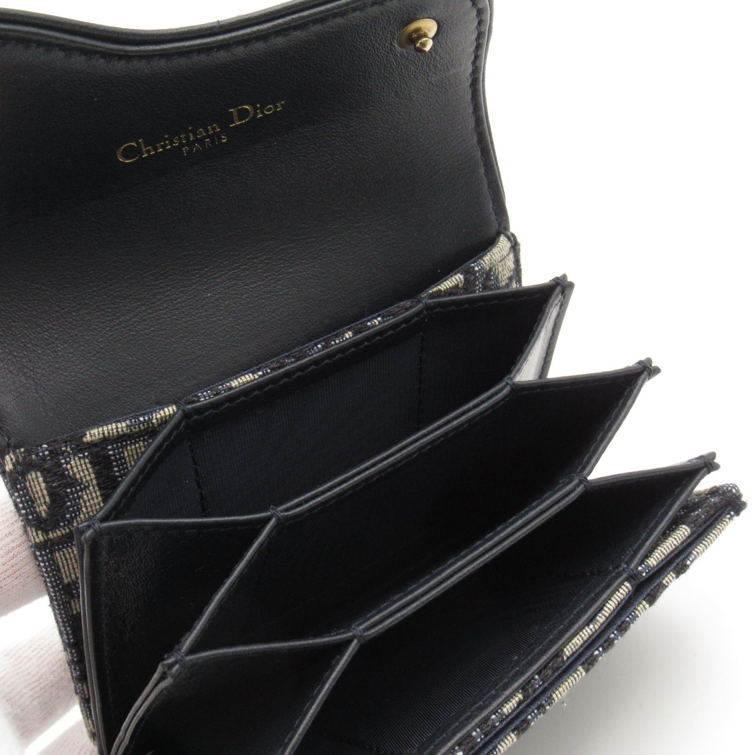 Dior Dior Card Case Canvas Navy Size ONE SIZE - 6 Thumbnail