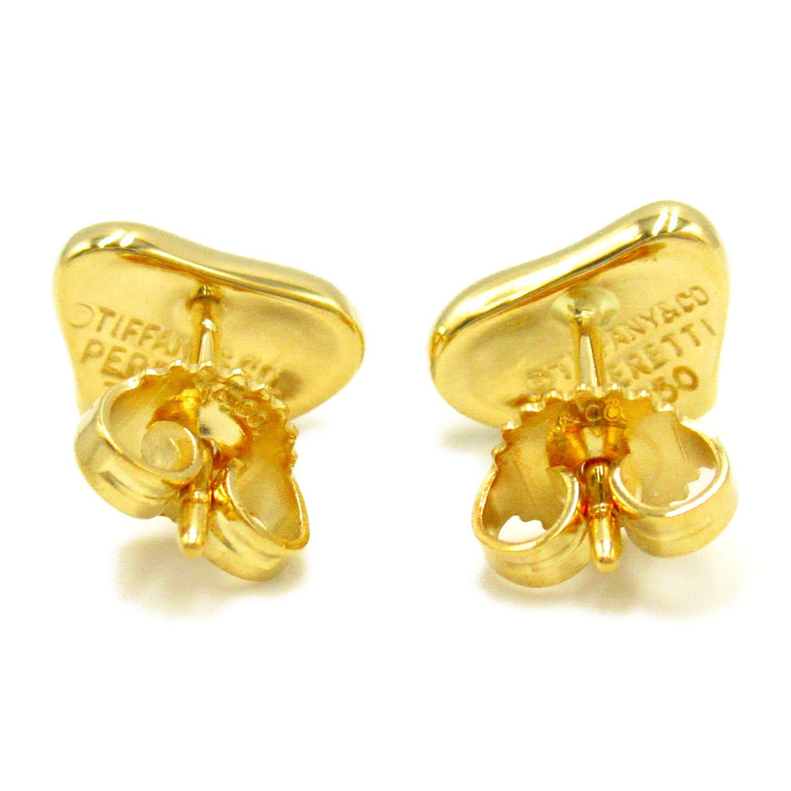 Tiffany & Co. Tiffany Co Elsa Peretti Mini Heartful Earrings K18 (Yellow Gold) Gold Size ONE SIZE - 2 Thumbnail