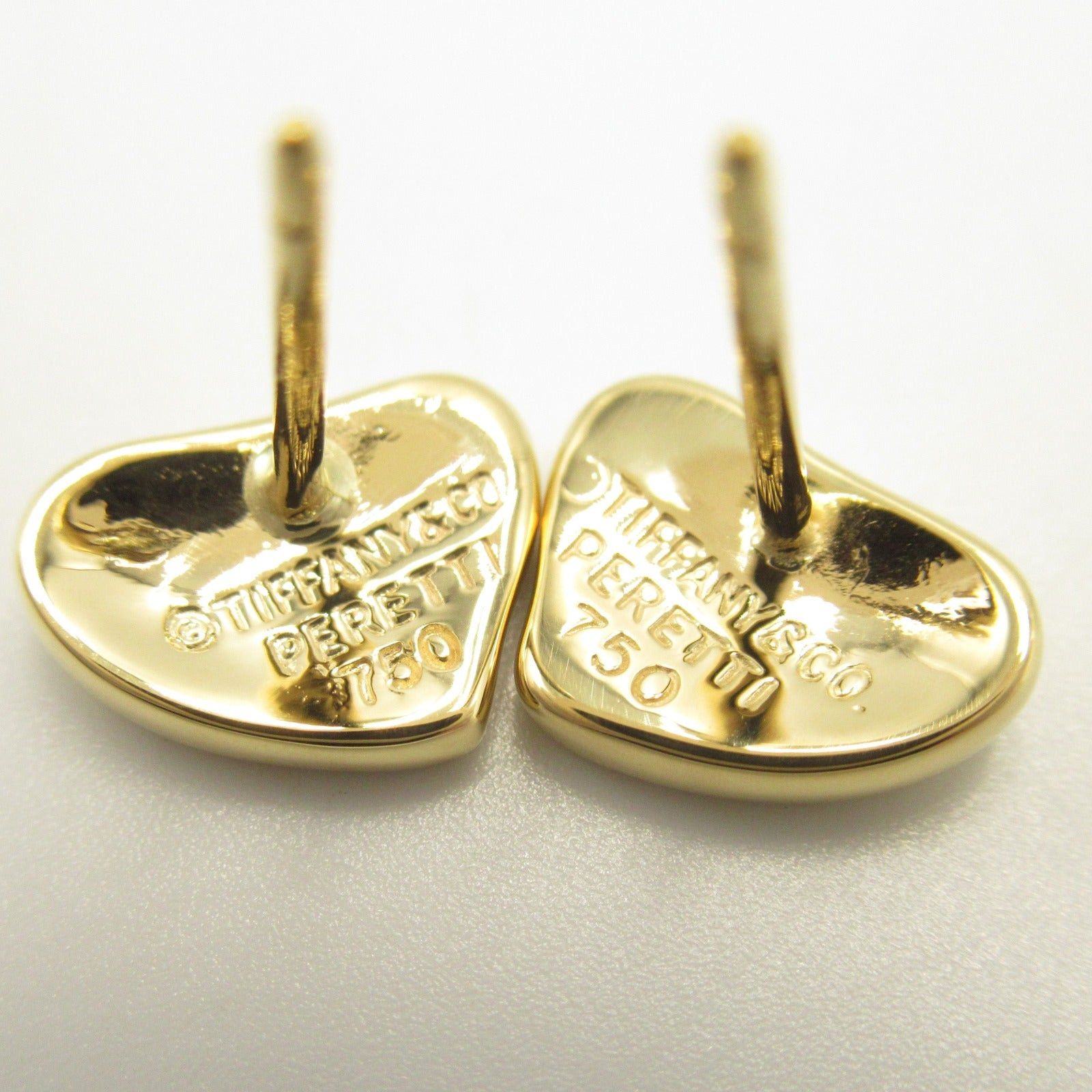 Tiffany & Co. Tiffany Co Elsa Peretti Mini Heartful Earrings K18 (Yellow Gold) Gold Size ONE SIZE - 5 Thumbnail