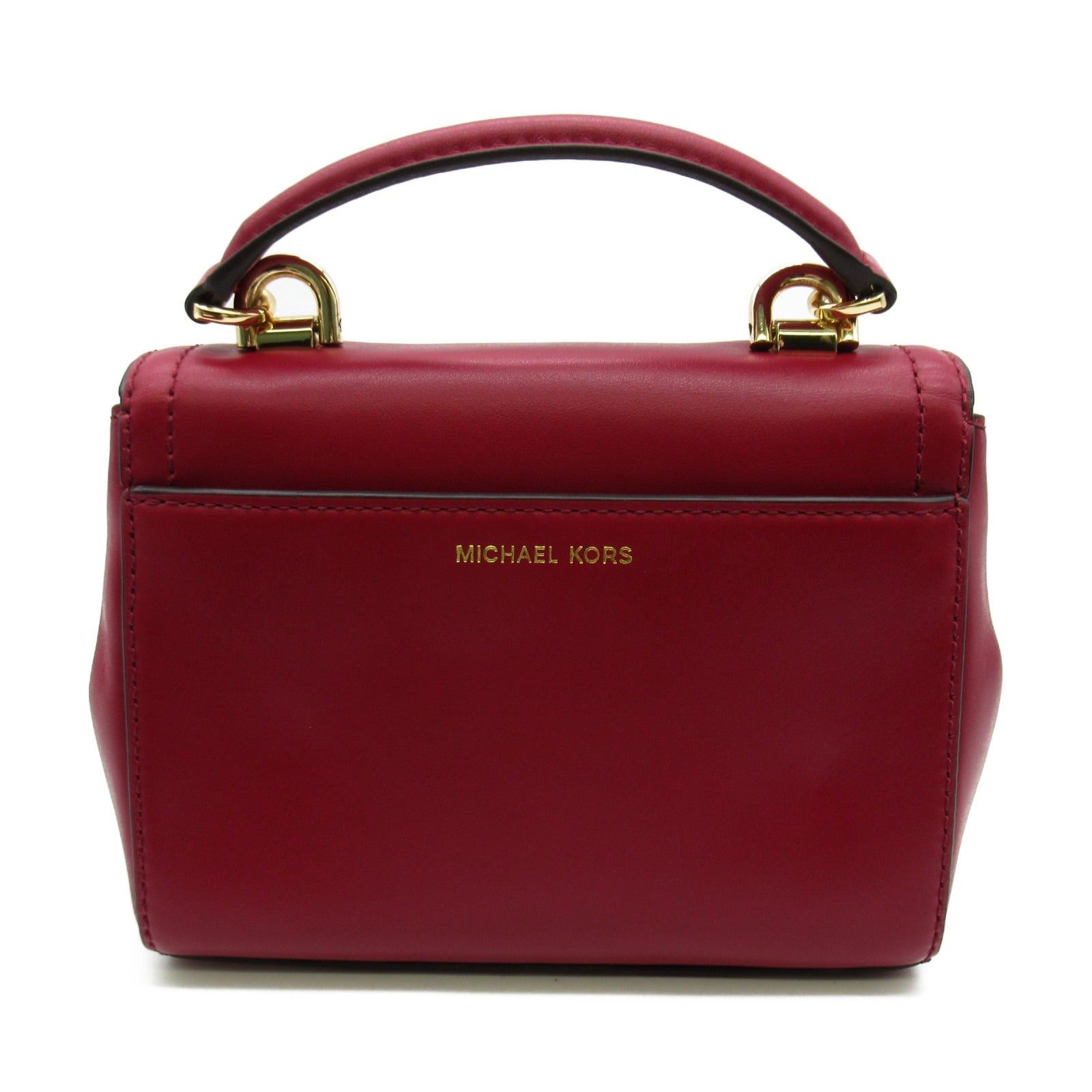 Michael Kors Michael Kors Shoulder Bag Leather Red Maroon Size ONE SIZE - 2 Thumbnail