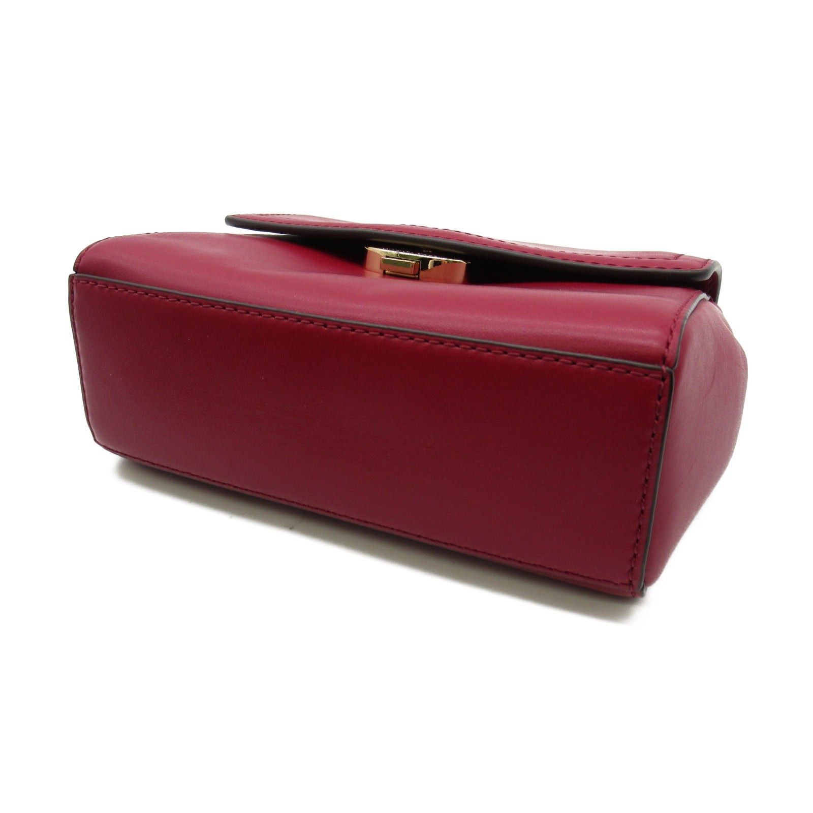 Michael Kors Michael Kors Shoulder Bag Leather Red Maroon Size ONE SIZE - 4 Thumbnail