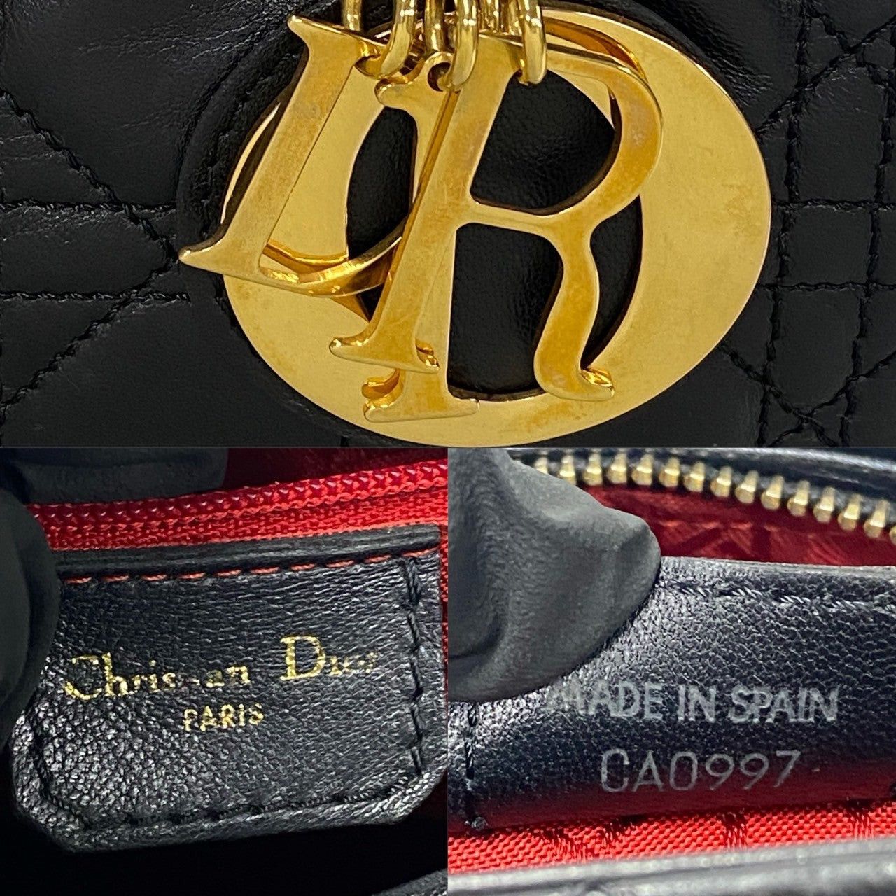 Dior Dior Handbag Black Leather Size ONE SIZE - 3 Thumbnail