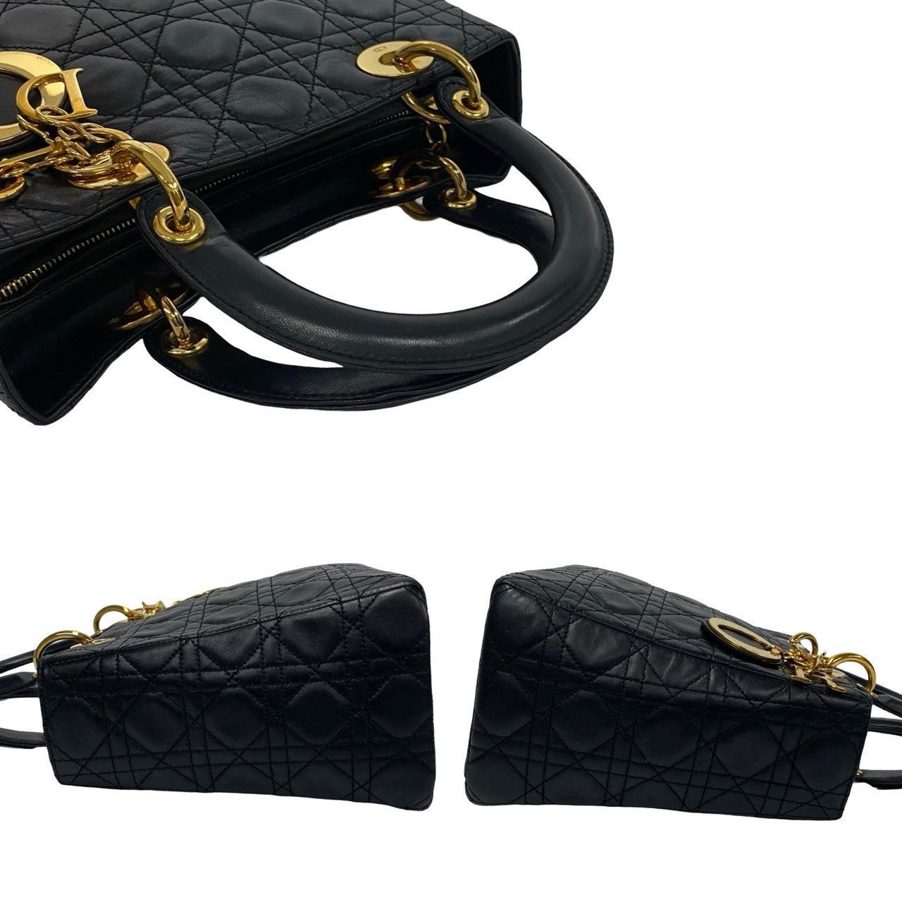 Dior Dior Handbag Black Leather Size ONE SIZE - 5 Thumbnail