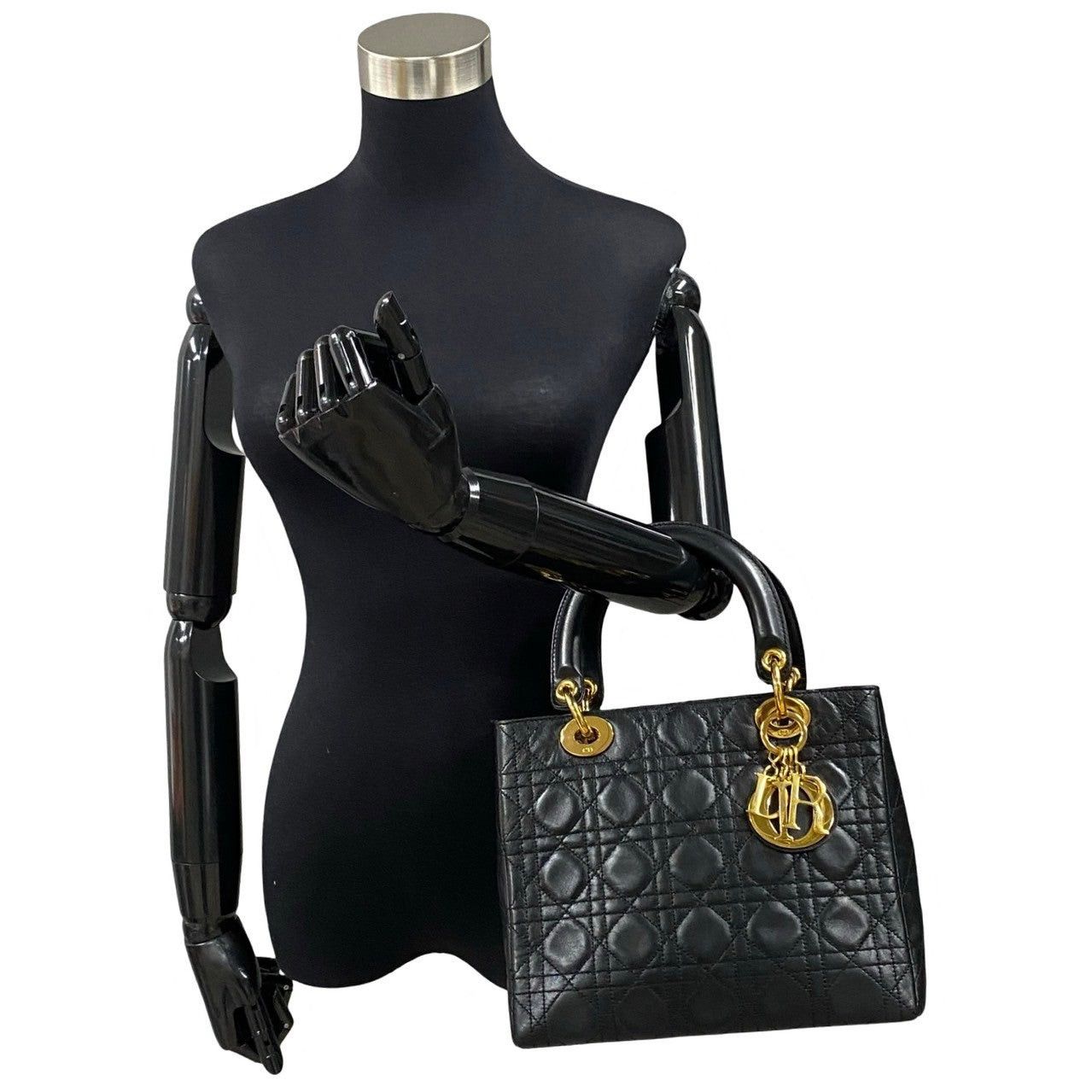 Dior Dior Handbag Black Leather Size ONE SIZE - 2 Thumbnail