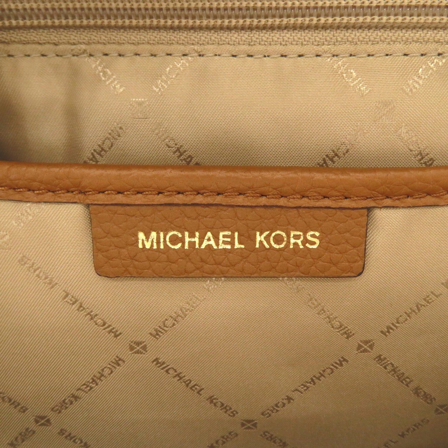 Michael Kors Michael Kors Rucksack Backpack Coated Canvas Brown Size ONE SIZE - 8 Thumbnail