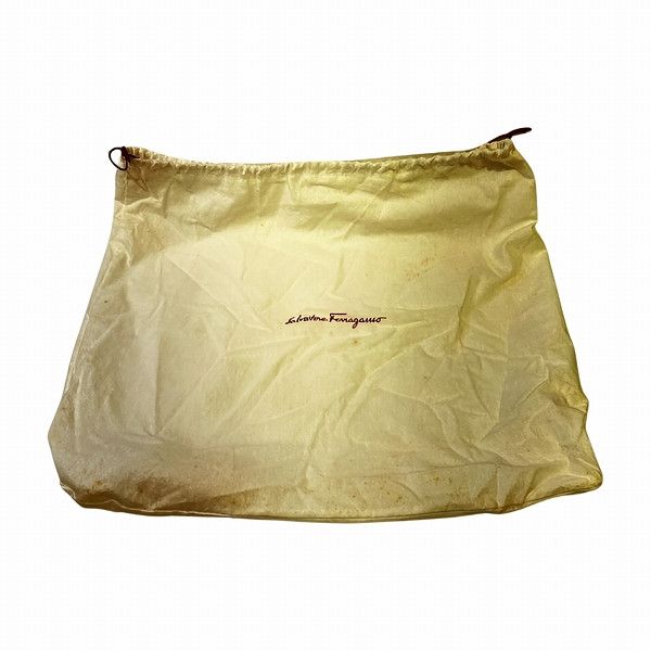 Salvatore Ferragamo Salvatore Ferragamo Salvatore Ferragamo Gancini Embossed Leather Mini Handbag Leather Handbag in Good Condition Size ONE SIZE - 7 Thumbnail