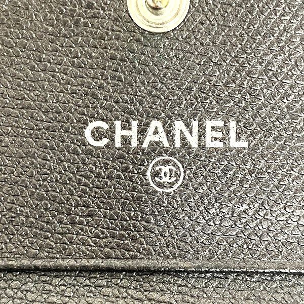 Chanel Chanel Chanel Leather Coco Button Trifold Wallet A20902 Leather Short Wallet A20902 in Good Condition Size ONE SIZE - 4 Thumbnail