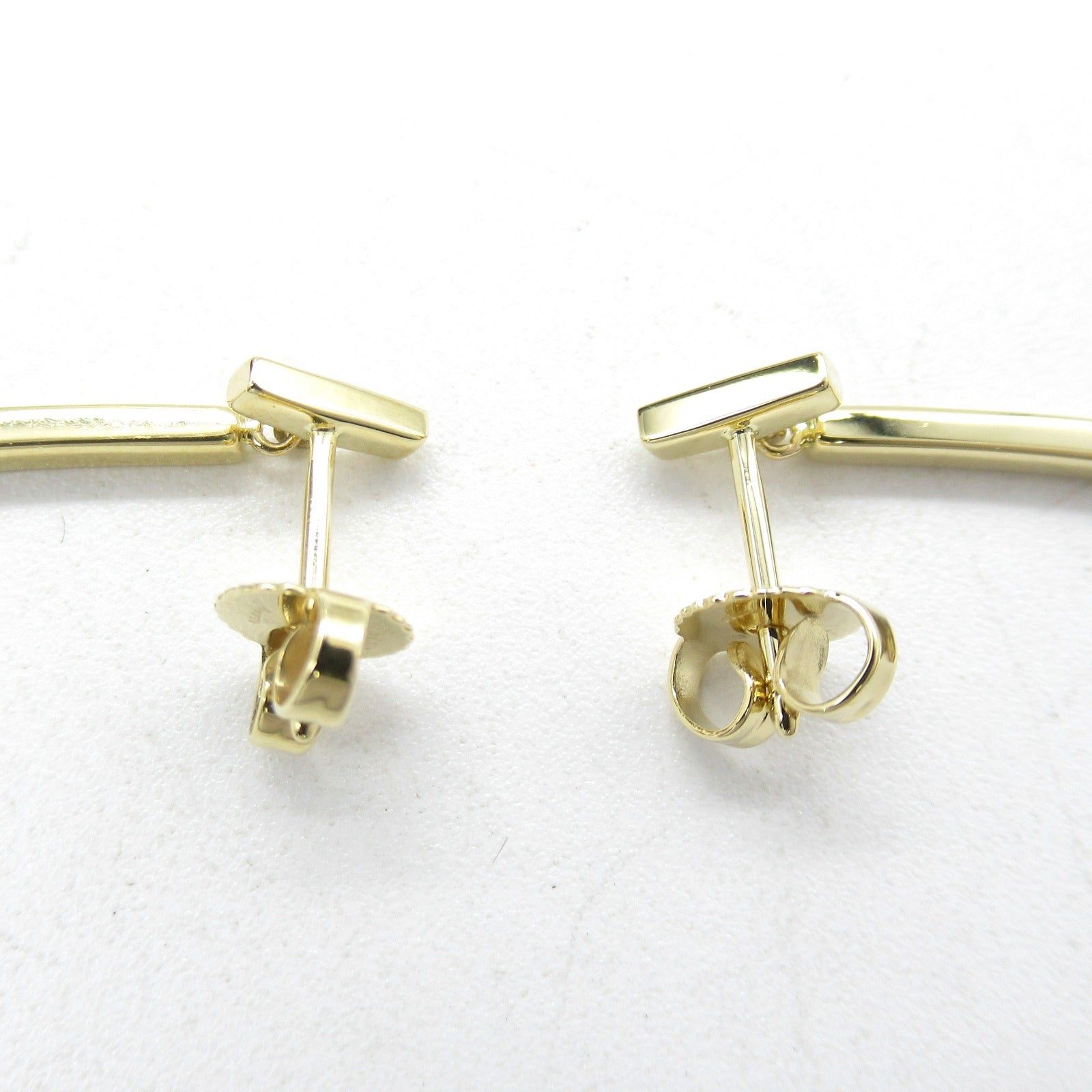 Tiffany & Co. Tiffany Co T-Wire Bar Diamond Earrings K18 (Yellow Gold) Clear Size ONE SIZE - 2 Thumbnail