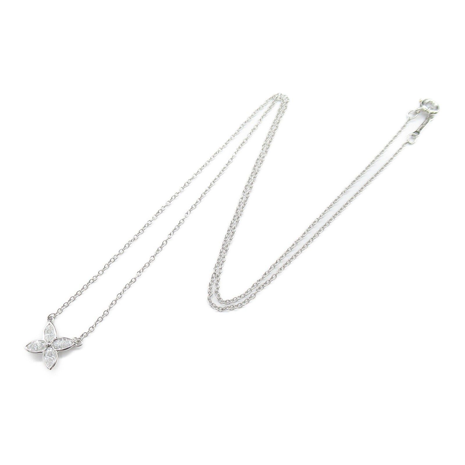 Tiffany & Co. Tiffany Co Victoria Diamond Necklace Pt950 Platinum Clear Size ONE SIZE - 3 Thumbnail