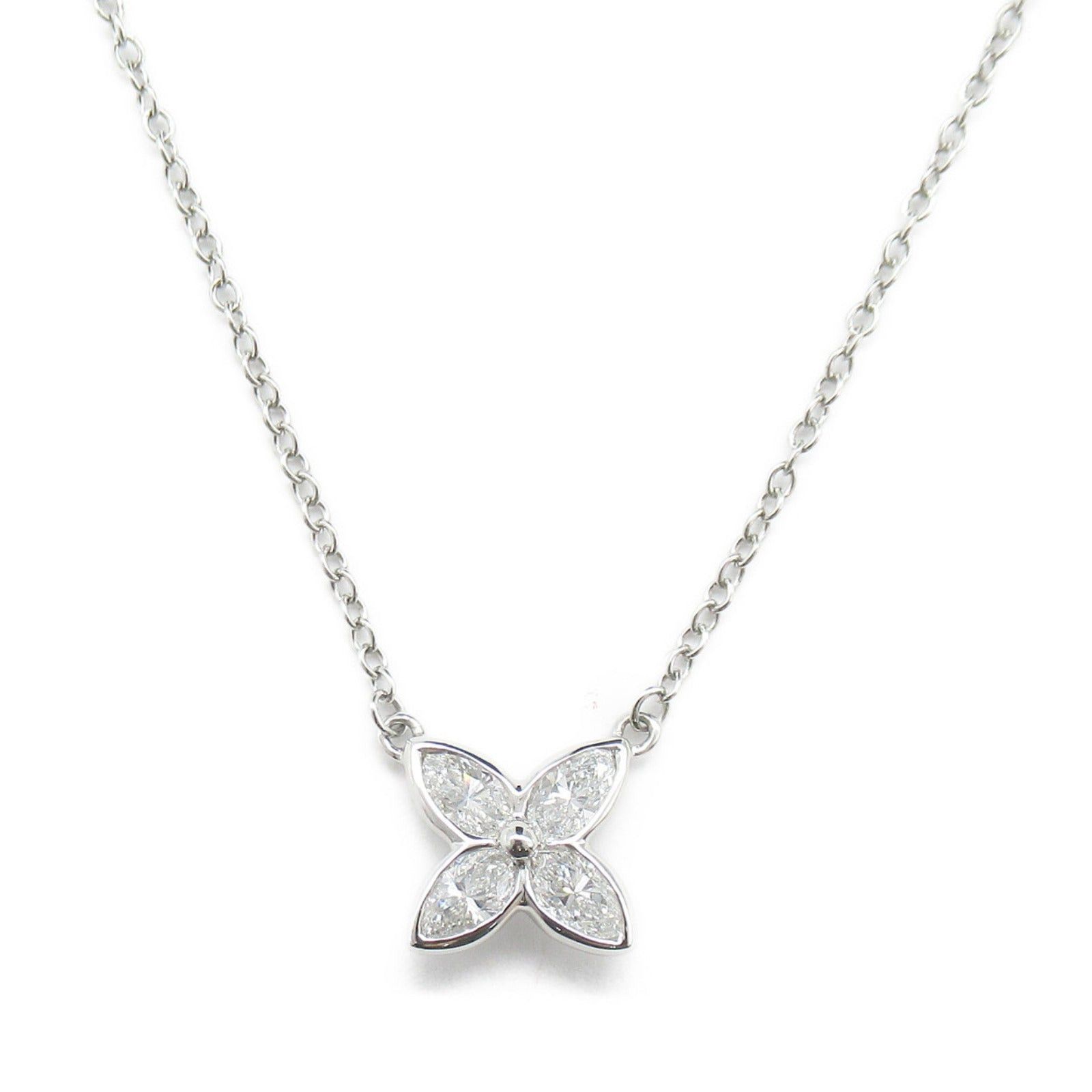Tiffany & Co. Tiffany Co Victoria Diamond Necklace Pt950 Platinum Clear Size ONE SIZE - 2 Thumbnail