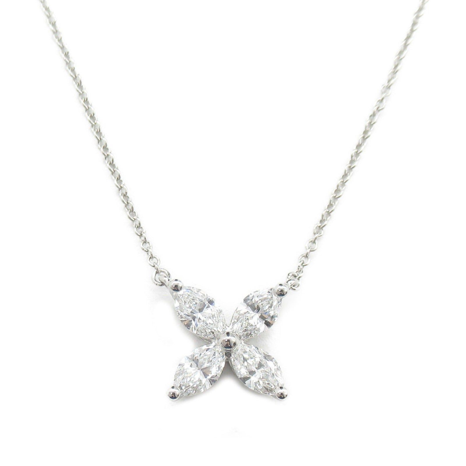 Tiffany & Co. Tiffany Co Victoria Large Diamond Necklace Pt950 Platinum Clear Size ONE SIZE - 2 Thumbnail