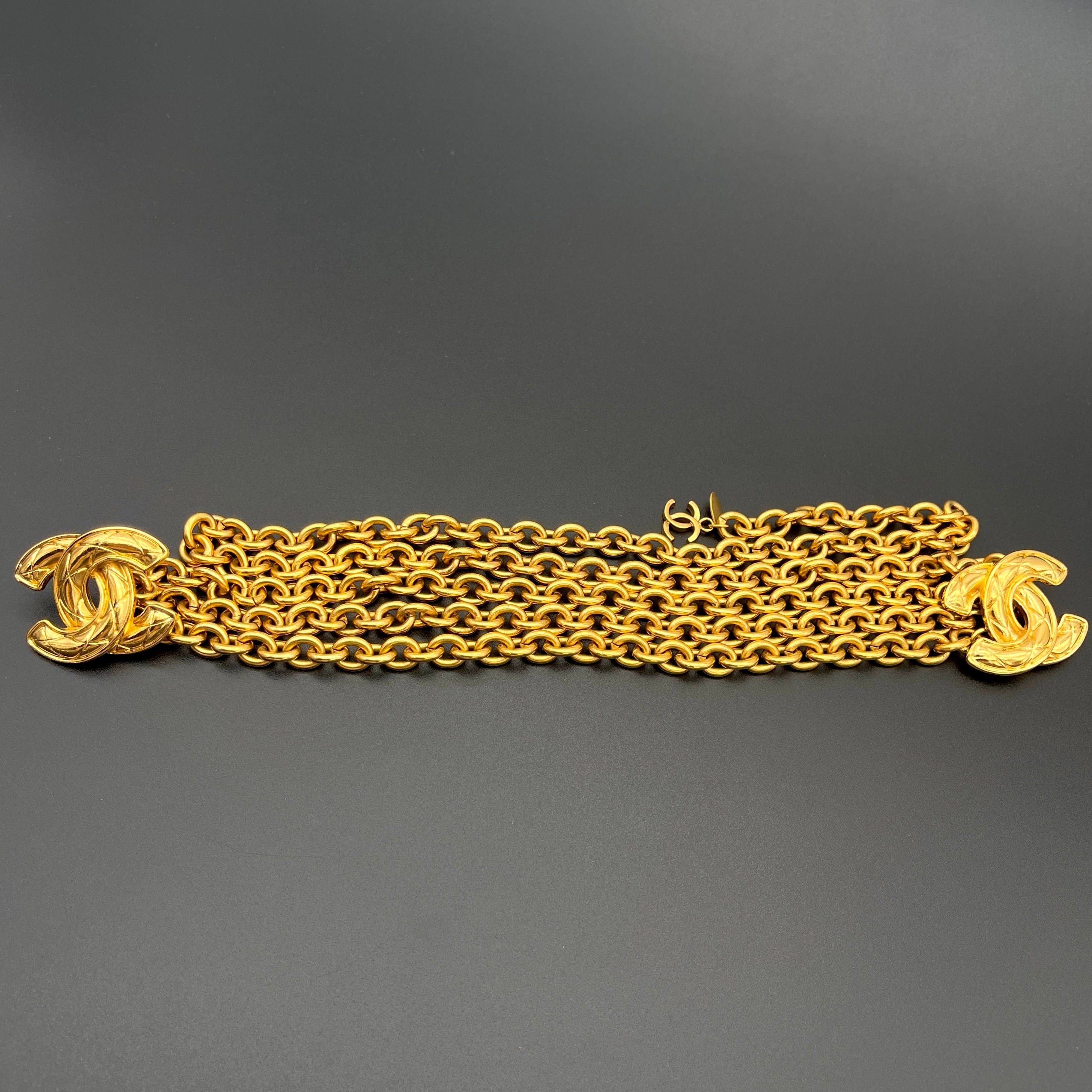 Chanel Chanel Matelasse Coco Mark Chain Belt Gp Size ONE SIZE - 3 Thumbnail
