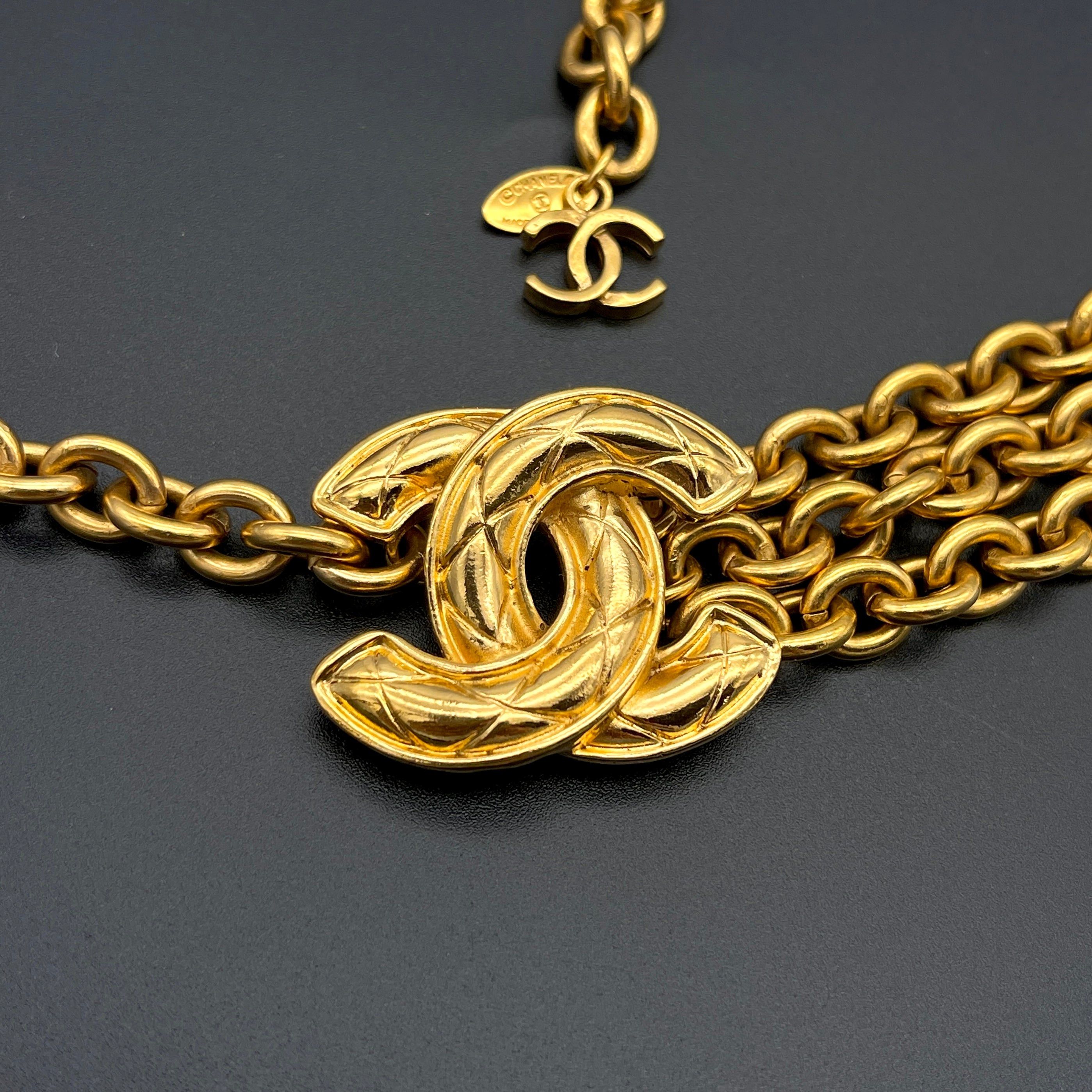 Chanel Chanel Matelasse Coco Mark Chain Belt Gp Size ONE SIZE - 4 Thumbnail