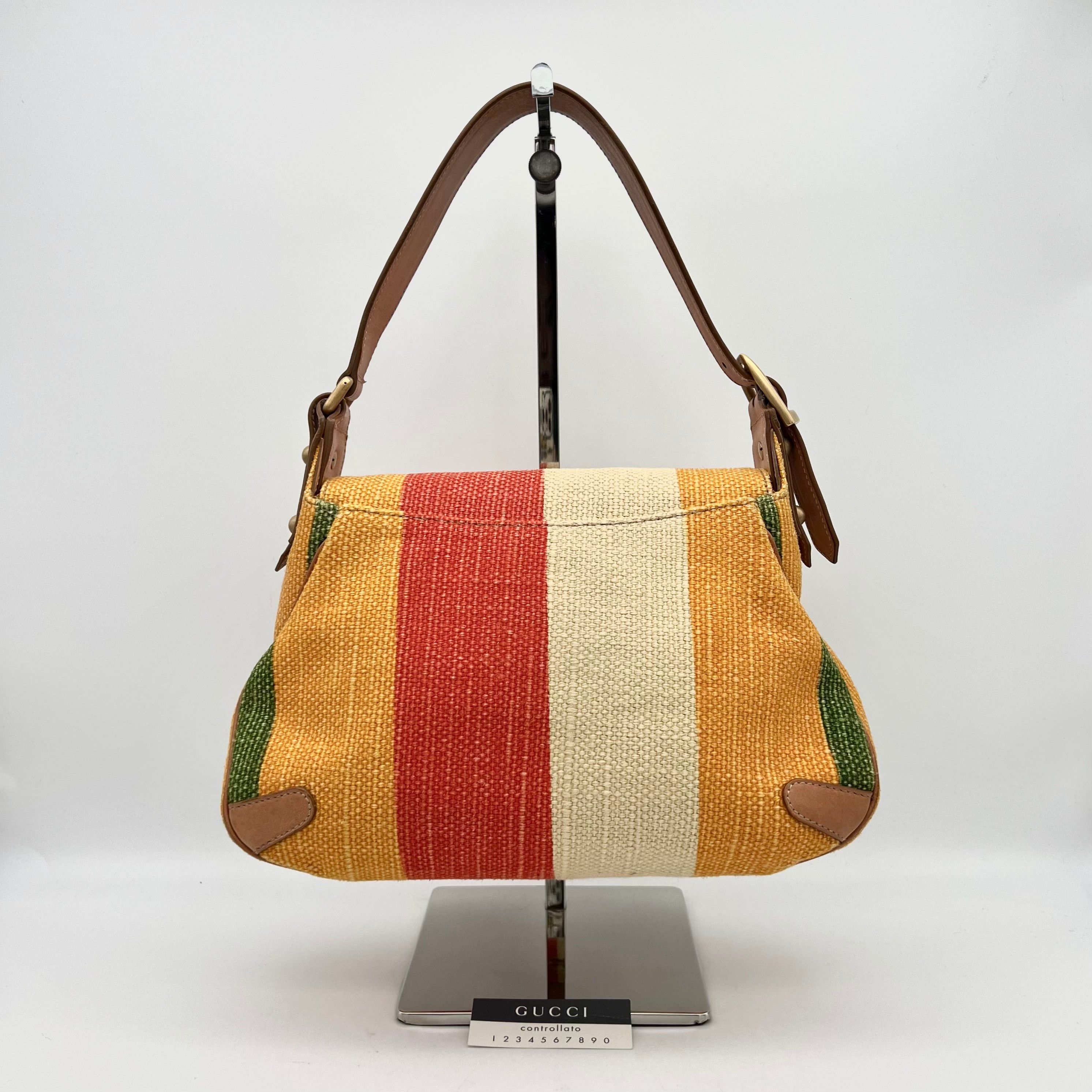 Gucci Gucci Horsebit One Shoulder Bag Gold Hardware Multi-Color Size ONE SIZE - 4 Thumbnail