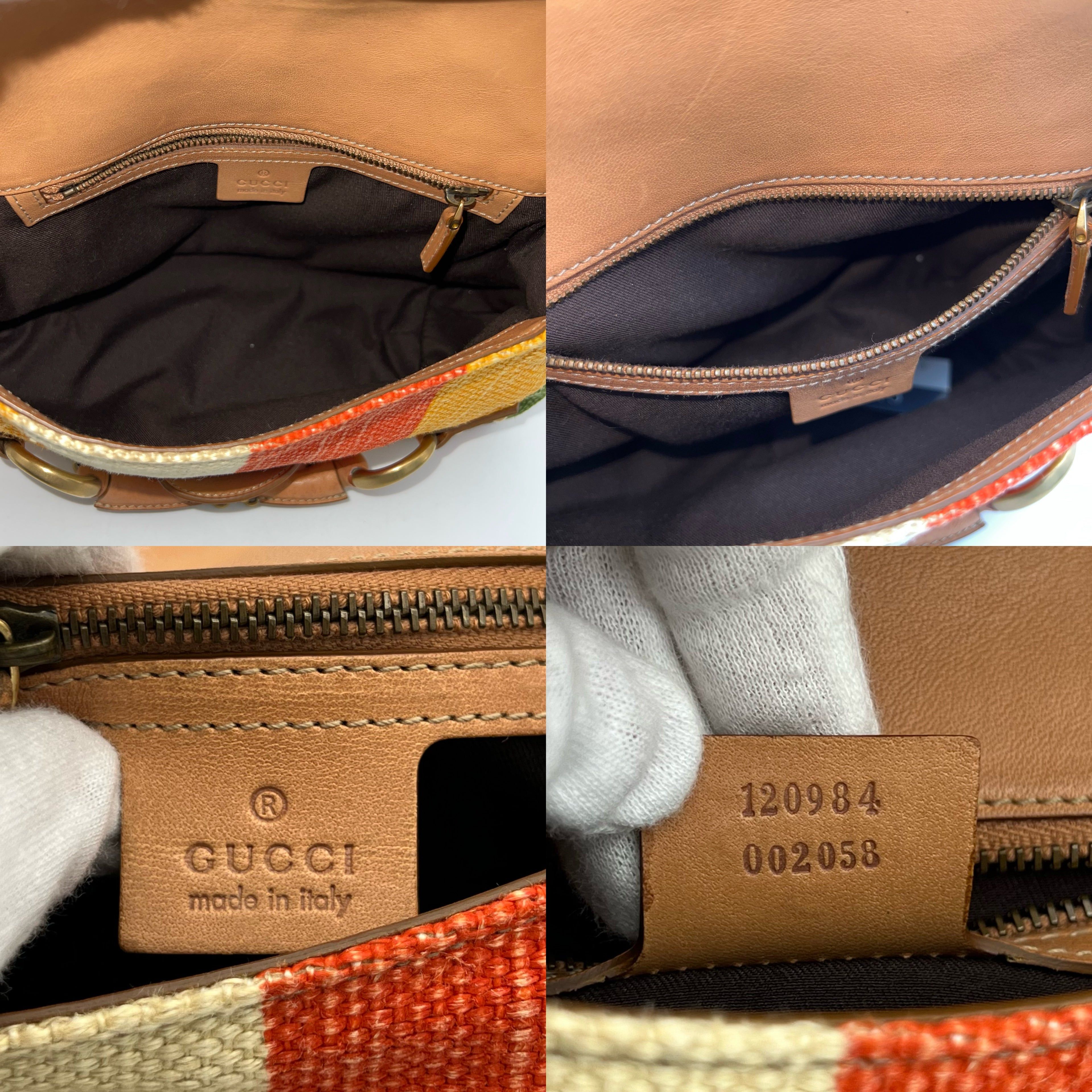 Gucci Gucci Horsebit One Shoulder Bag Gold Hardware Multi-Color Size ONE SIZE - 11 Thumbnail