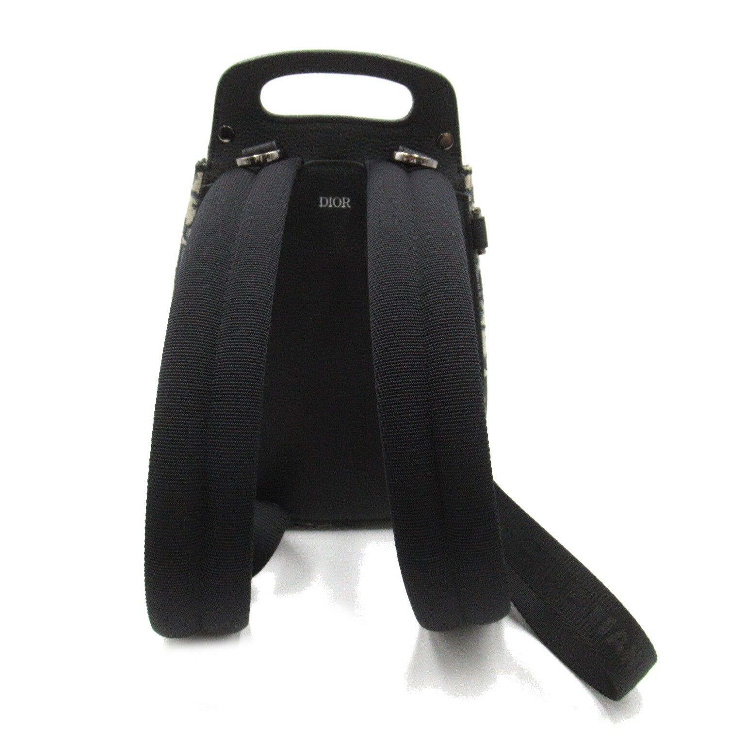 Dior Dior Trotter Mini Backpack Rucksack Canvas Navy Size ONE SIZE - 2 Thumbnail