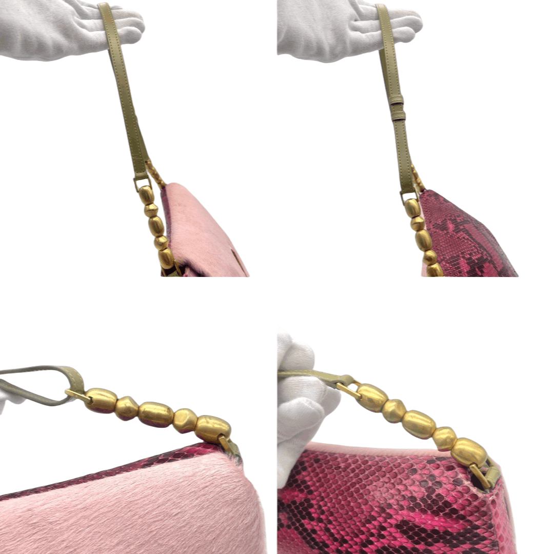 Dior Christian Dior Maris Pearl Python Harako Shoulder Bag Size ONE SIZE - 8 Thumbnail