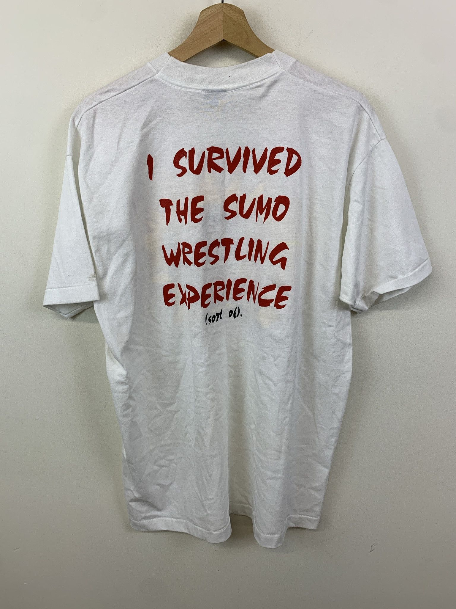 Vintage Vintage 1990s Sumo Wrestrling Challenge Single Stitch Tee Size XL Size US XL / EU 56 / 4 - 4 Thumbnail