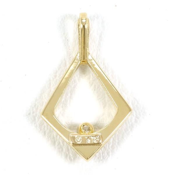 Mikimoto Mikimoto Mikimoto K18 Yellow Gold Diamond Pendant Top Metal Pendant in Pristine Condition Size ONE SIZE - 2 Thumbnail