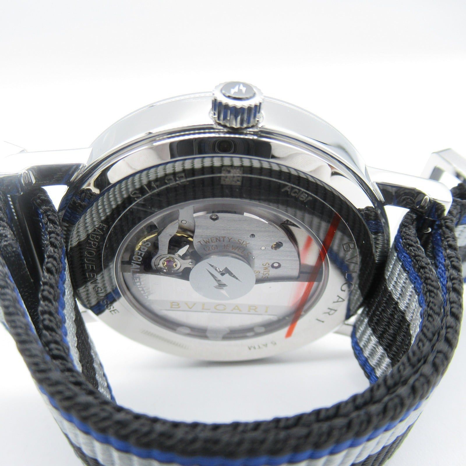Bvlgari Bvlgari Bulgari Fragment Design Watch Mens Automatic Winding Stainless Steel Nylon Black Size ONE SIZE - 6 Thumbnail