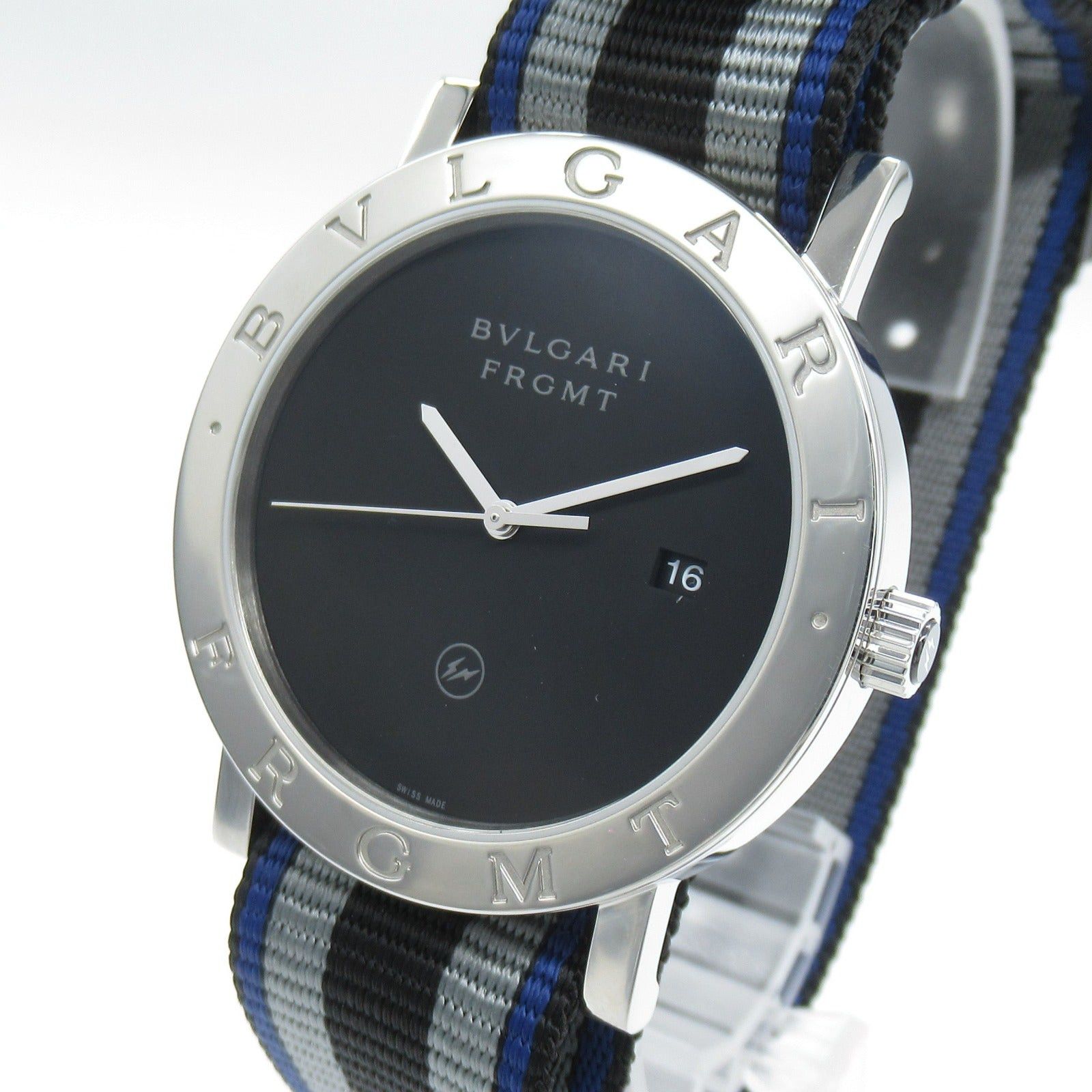 Bvlgari Bvlgari Bulgari Fragment Design Watch Mens Automatic Winding Stainless Steel Nylon Black Size ONE SIZE - 3 Thumbnail