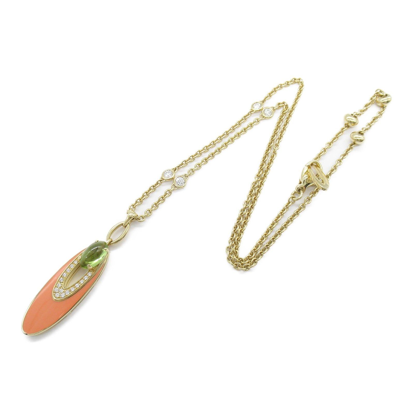 Bvlgari Bvlgari Elysia Peridot Diamond Necklace K18 (Yellow Gold) Green Clear Size ONE SIZE - 3 Thumbnail