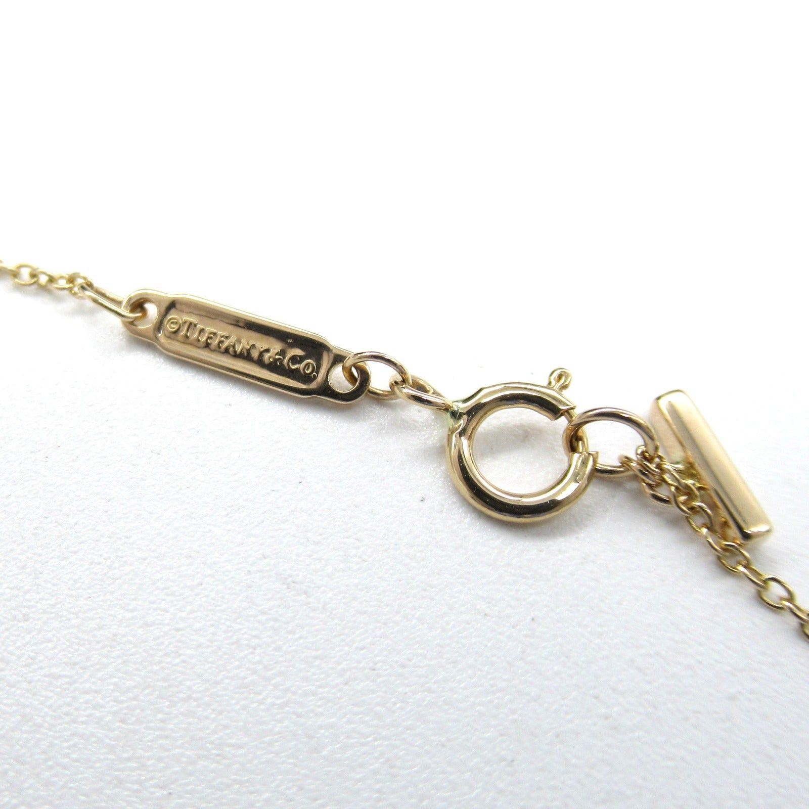 Tiffany & Co. Tiffany Co T-Smile Mini Diamond Necklace K18Pg (Pink Gold) Clear Size ONE SIZE - 4 Thumbnail