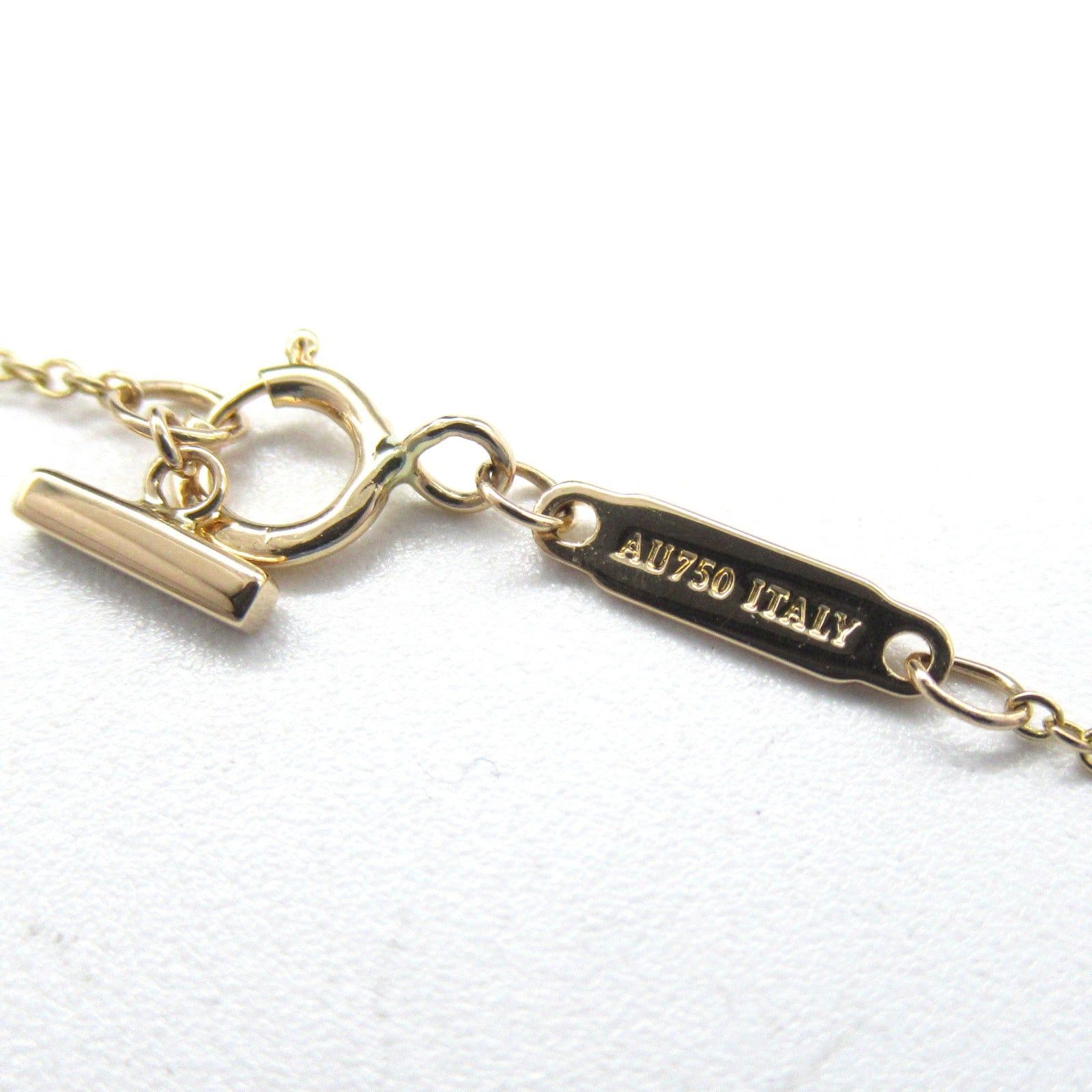 Tiffany & Co. Tiffany Co T-Smile Mini Diamond Necklace K18Pg (Pink Gold) Clear Size ONE SIZE - 5 Thumbnail