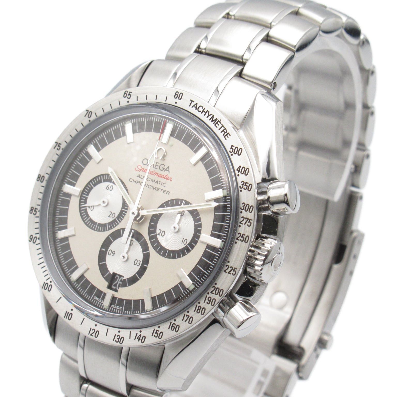 Omega Omega Speedmaster Legend Schumacher Mens Watch Automatic Winding Stainless Steel Ivory Size ONE SIZE - 3 Thumbnail