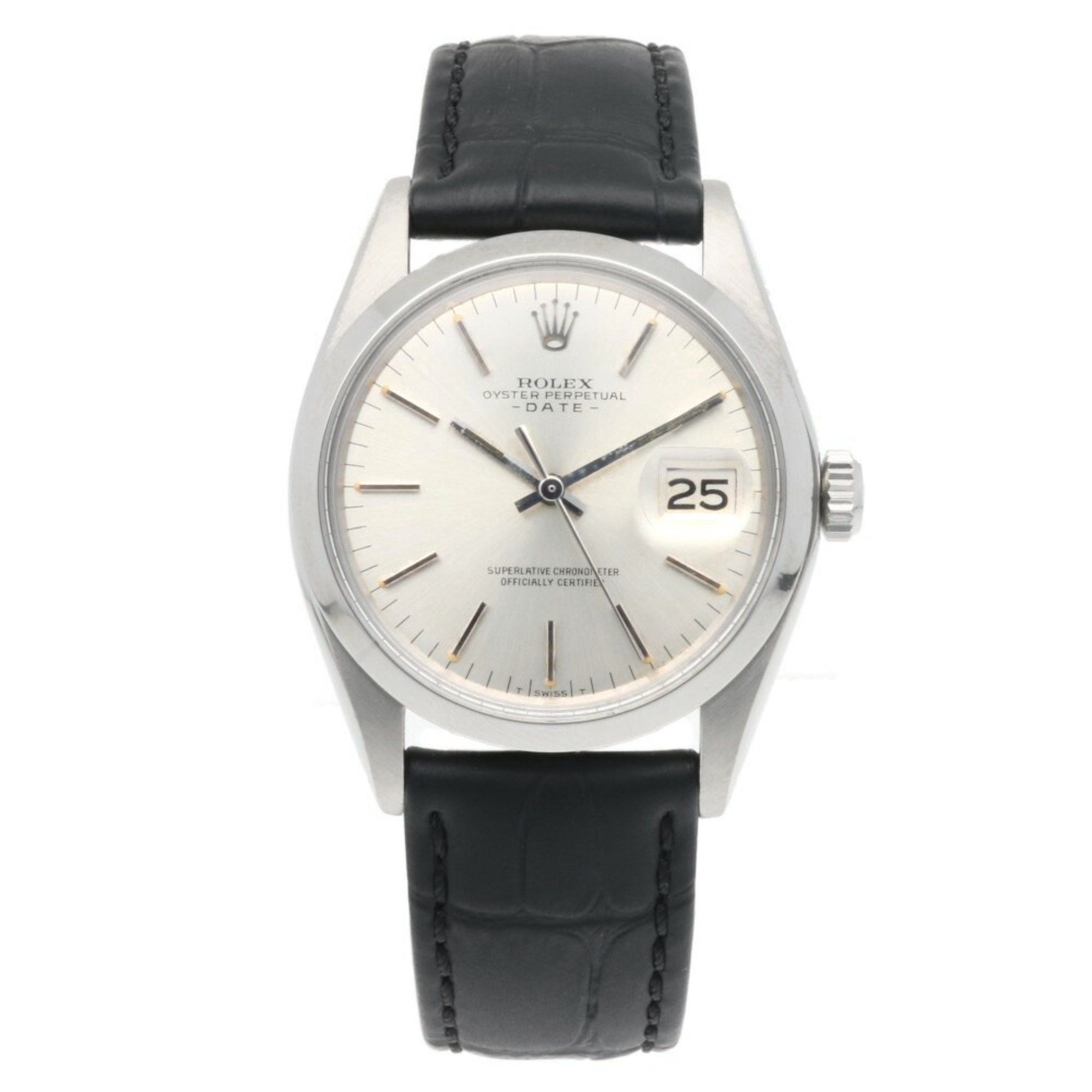 Rolex Rolex Date Oyster Perpetual Watch Stainless Steel 1500 Automatic Men's ROLEX No. 31 1970 Model Overhauled RWA01000000005230 Size ONE SIZE - 8 Thumbnail