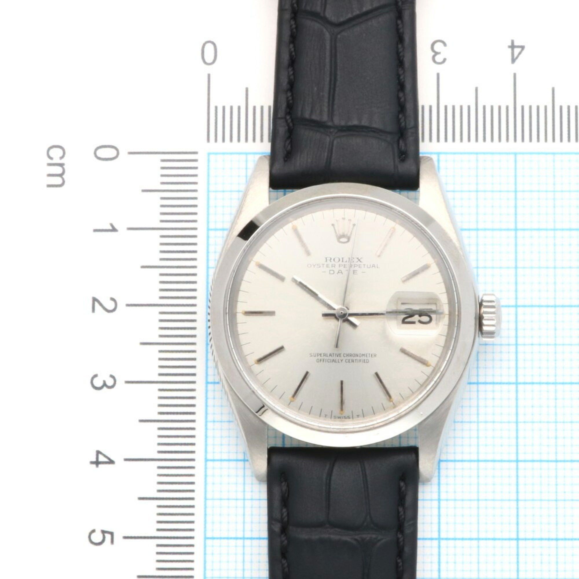 Rolex Rolex Date Oyster Perpetual Watch Stainless Steel 1500 Automatic Men's ROLEX No. 31 1970 Model Overhauled RWA01000000005230 Size ONE SIZE - 10 Thumbnail
