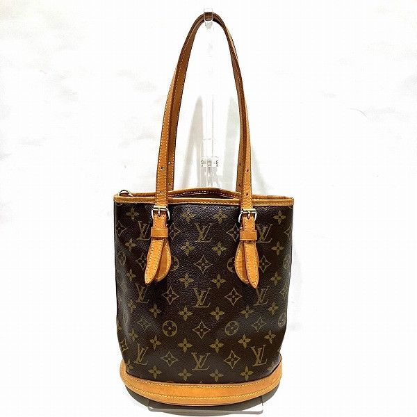 Louis Vuitton Louis Vuitton Louis Vuitton Monogram Petit Bucket Tote Bag M42238 Canvas Tote Bag M42238 in Good Condition Size ONE SIZE - 2 Thumbnail