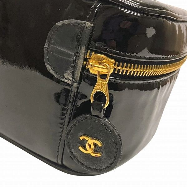 Chanel Chanel Chanel Vanity Enamel Cosmetic Pouch Handbag Leather Vanity Bag 4260957 in Good Condition Size ONE SIZE - 4 Thumbnail