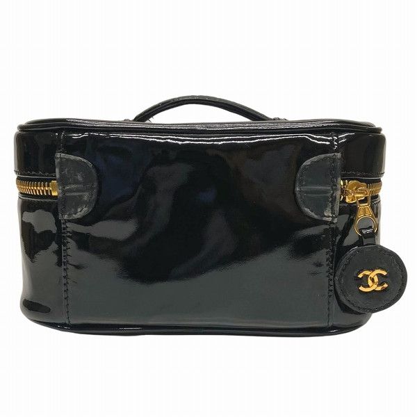 Chanel Chanel Chanel Vanity Enamel Cosmetic Pouch Handbag Leather Vanity Bag 4260957 in Good Condition Size ONE SIZE - 2 Thumbnail