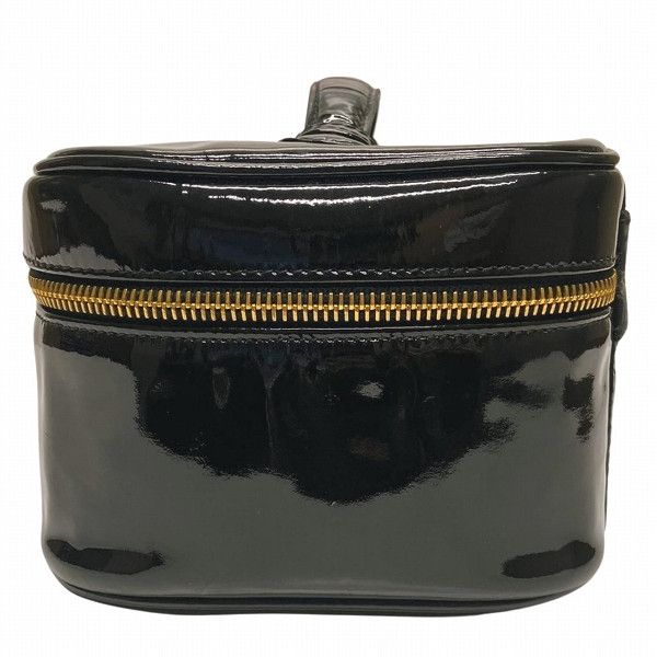 Chanel Chanel Chanel Vanity Enamel Cosmetic Pouch Handbag Leather Vanity Bag 4260957 in Good Condition Size ONE SIZE - 3 Thumbnail